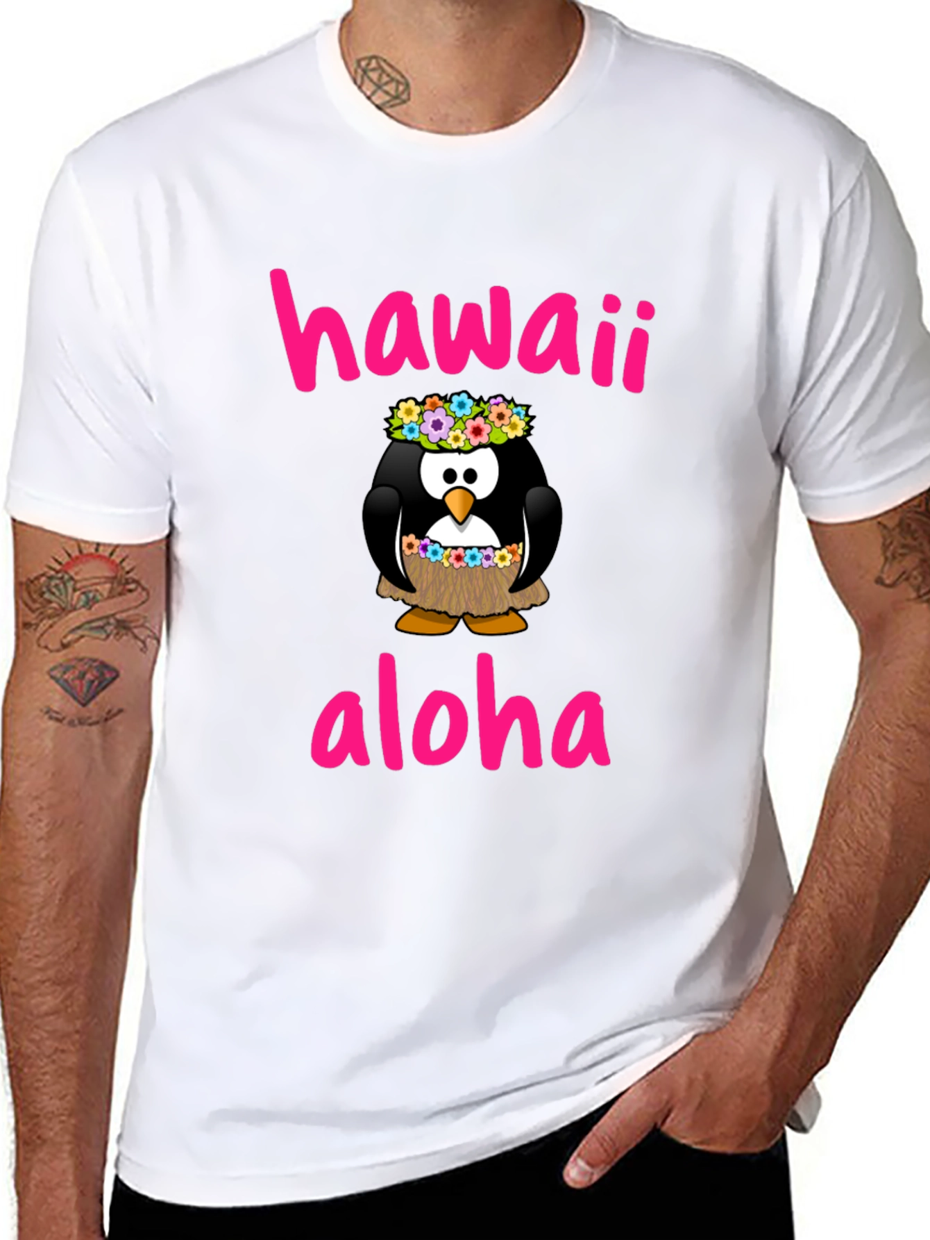 Hawaii Aloha Penguin T-Shirt