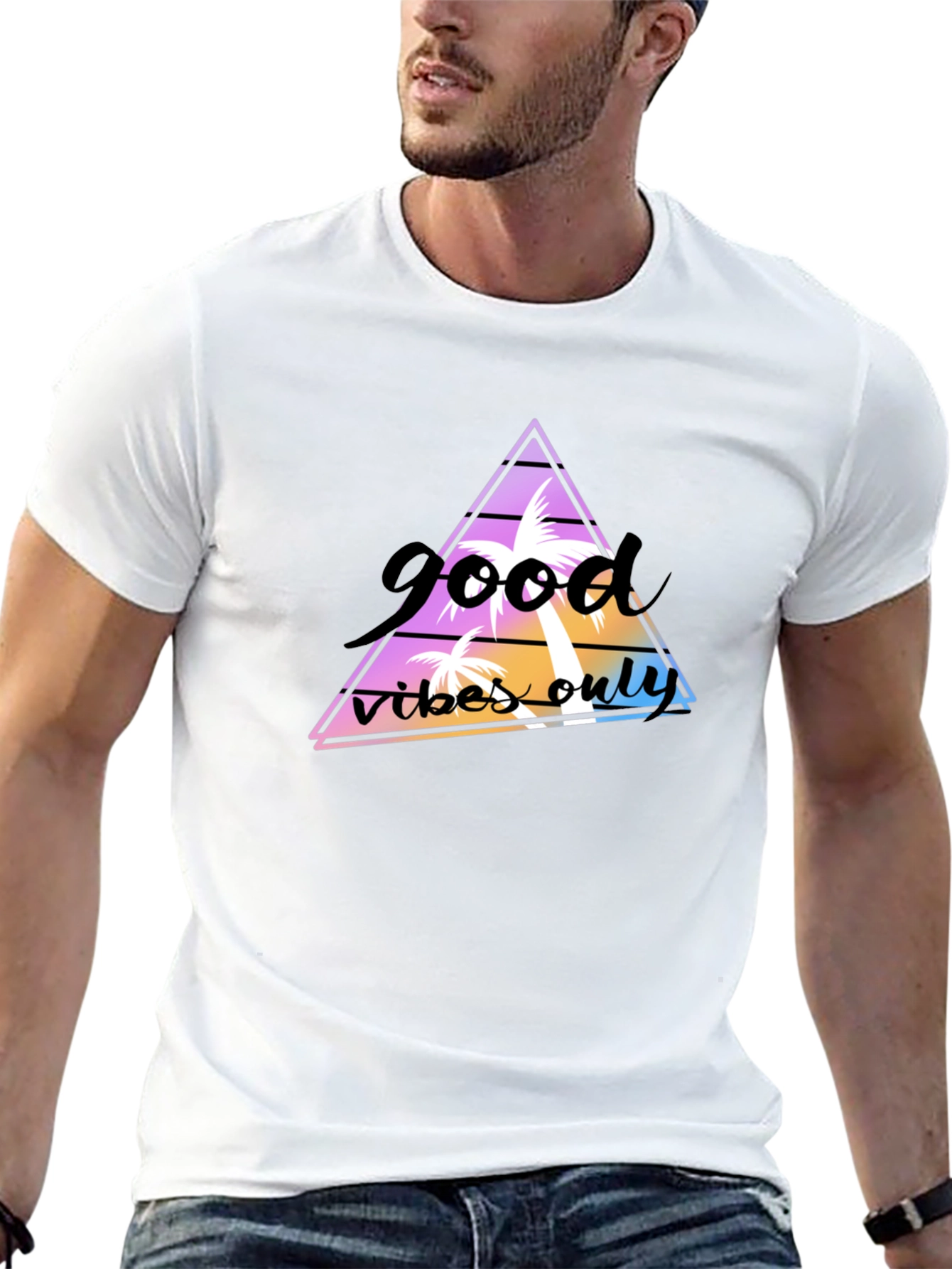 Good Vibes Only Graphic Tee - Black T-Shirt