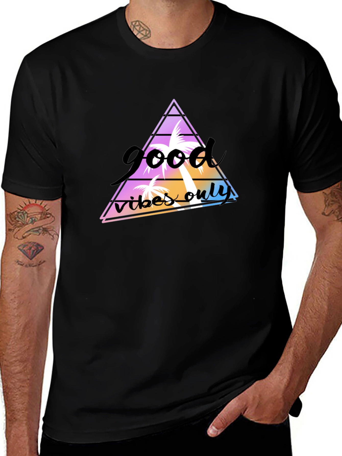 Good Vibes Only Graphic Tee - Black T-Shirt