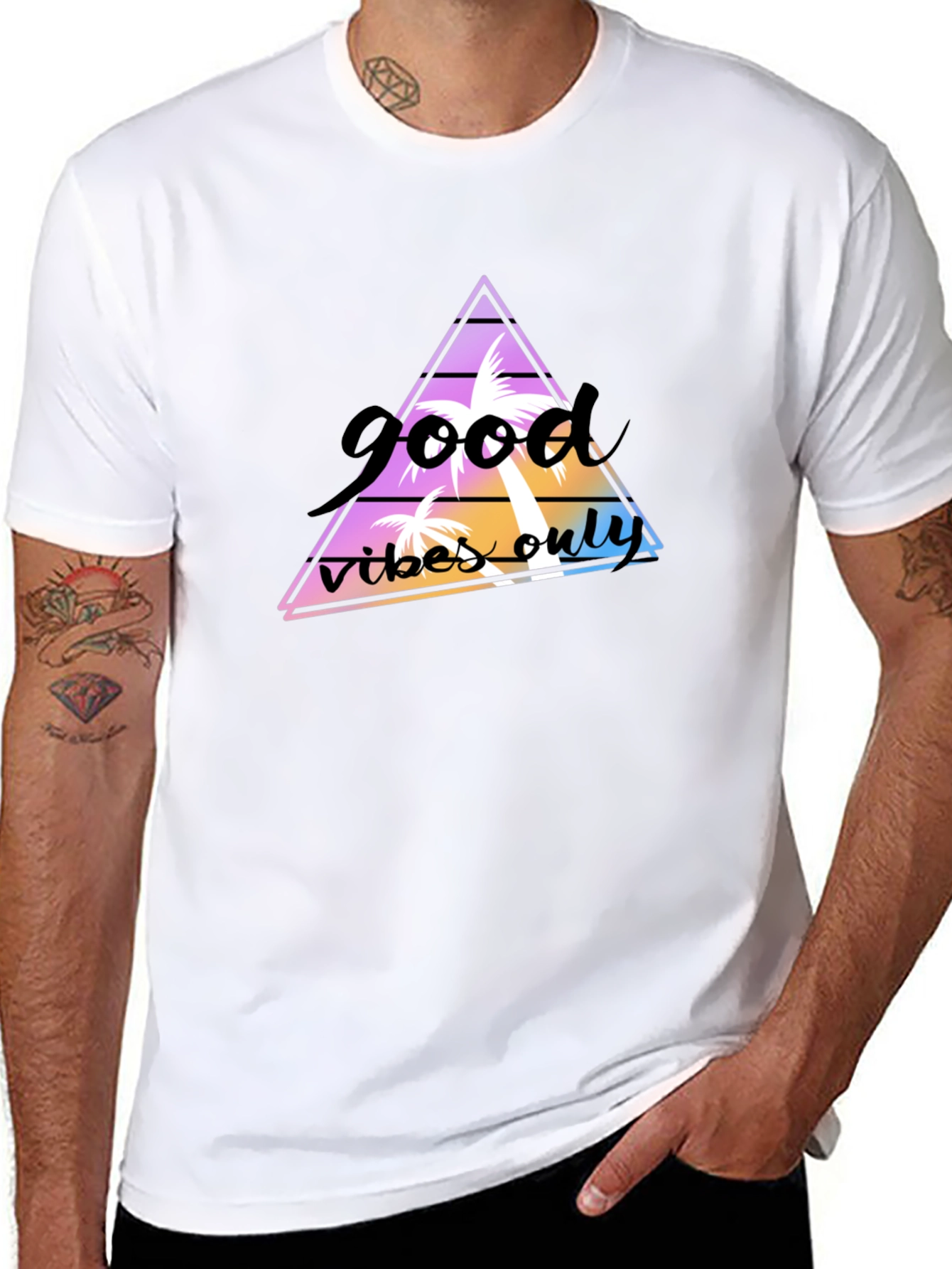Good Vibes Only Graphic Tee - Black T-Shirt