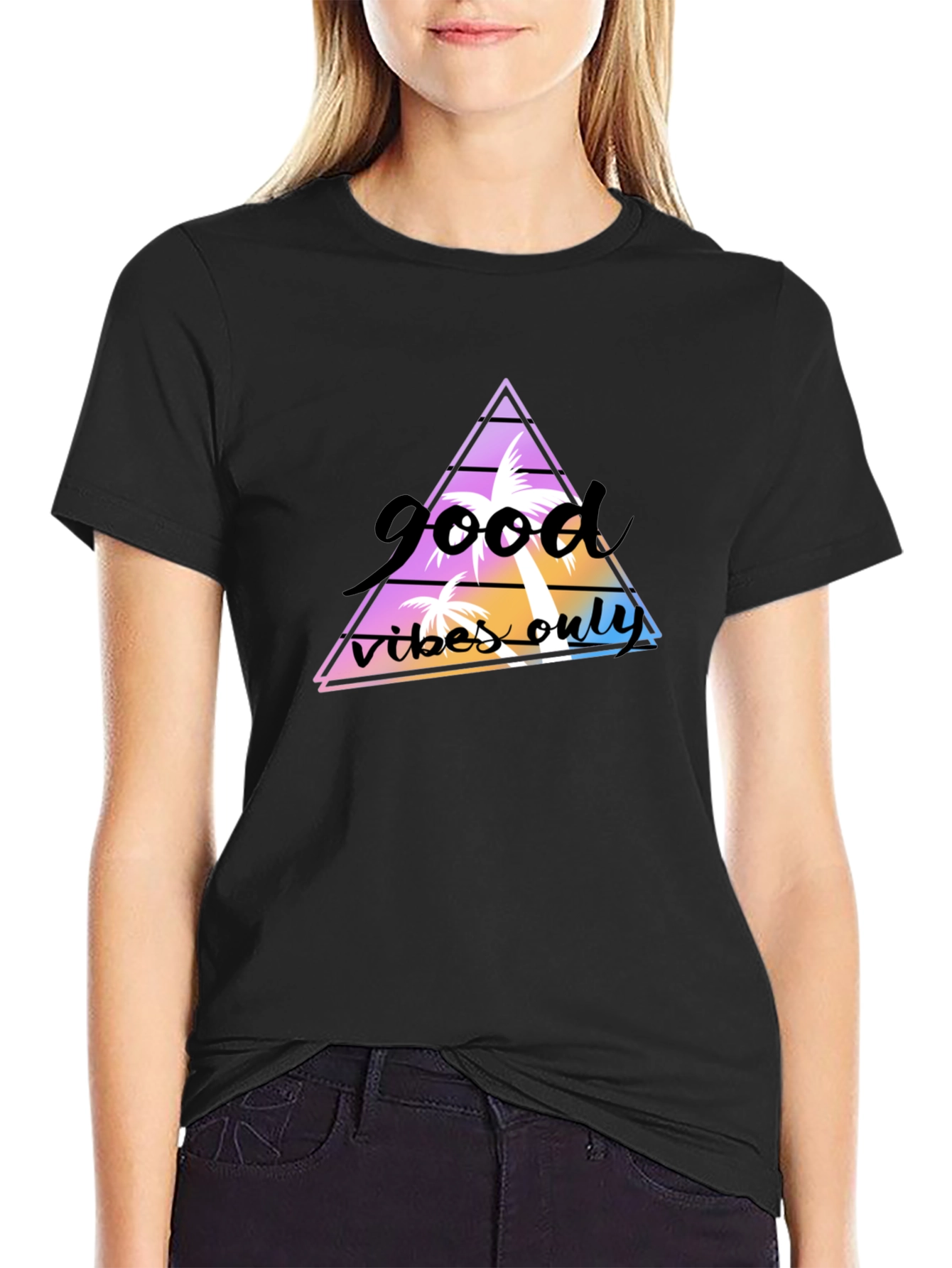Good Vibes Only Graphic Tee - Black T-Shirt