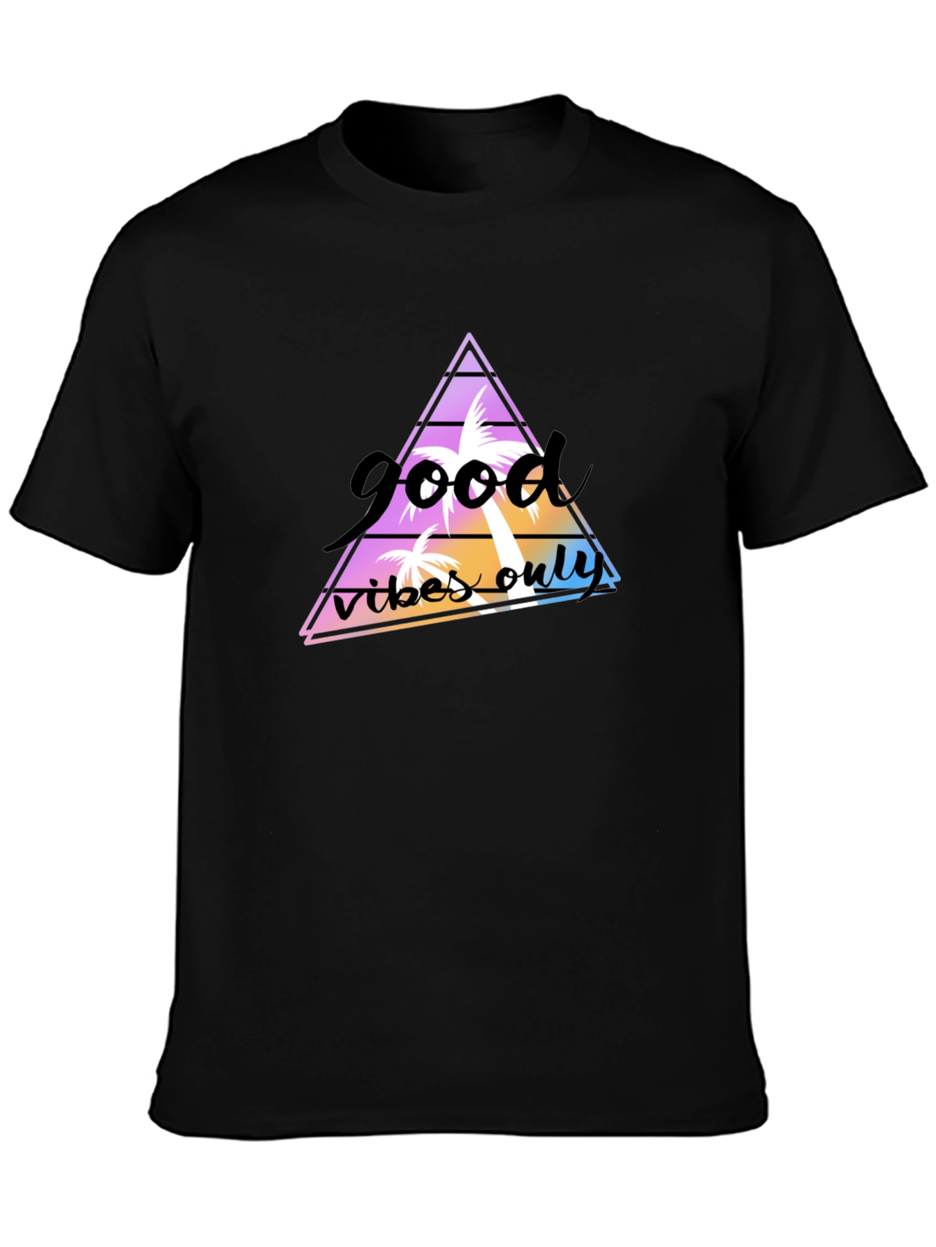 Good Vibes Only Graphic Tee - Black T-Shirt