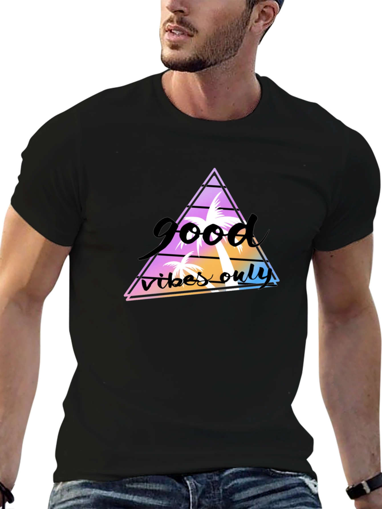 Good Vibes Only Graphic Tee - Black T-Shirt