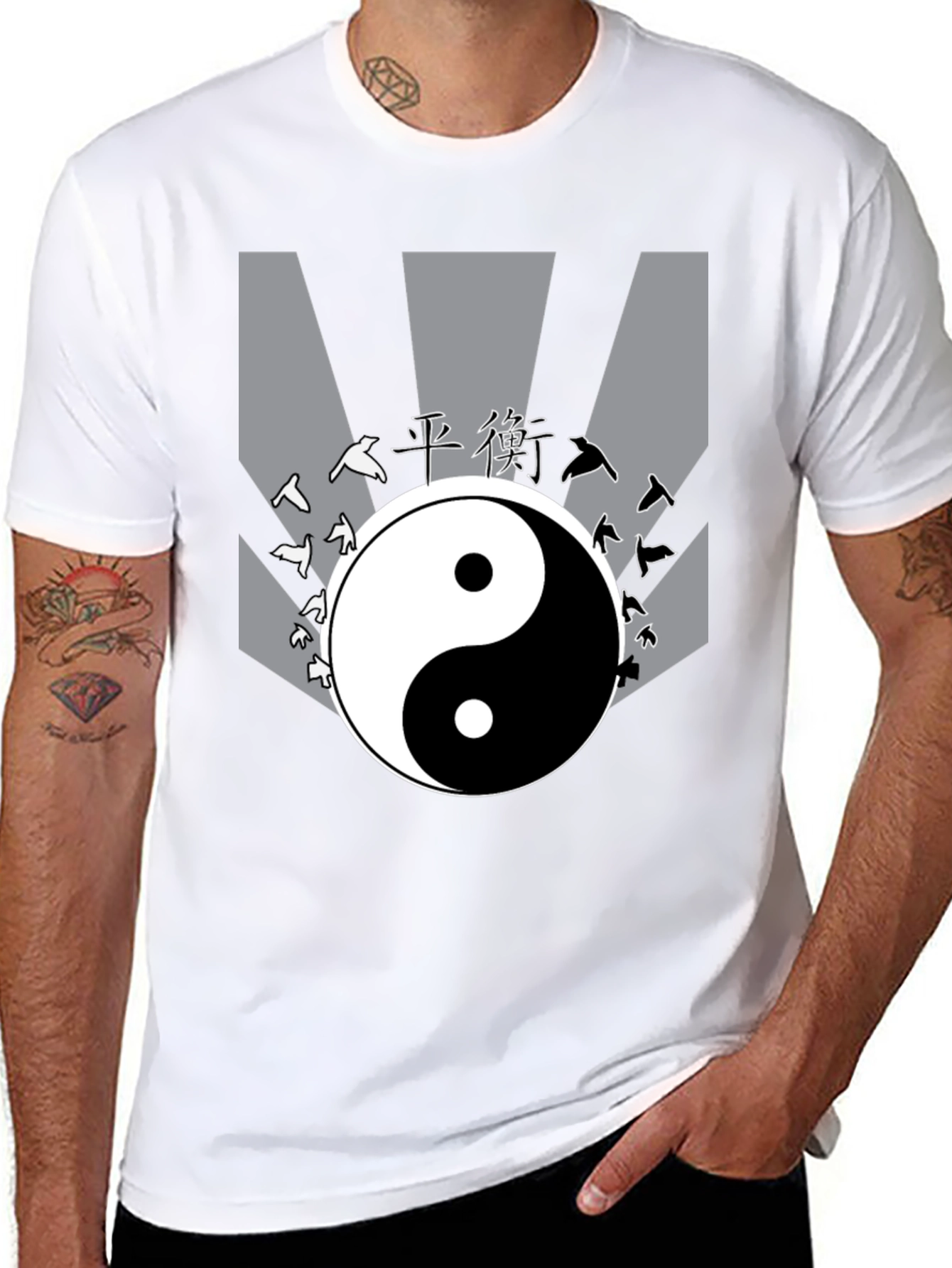 Yin Yang Balance Graphic T-Shirt