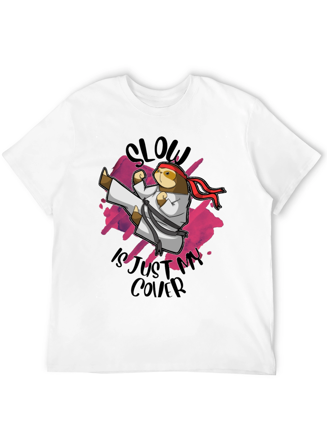 Martial Arts Sloth Graphic Tee