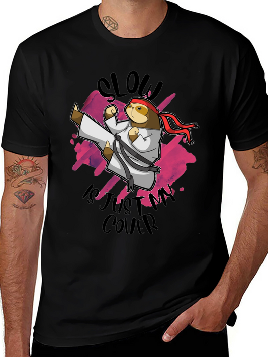 Martial Arts Sloth Graphic Tee