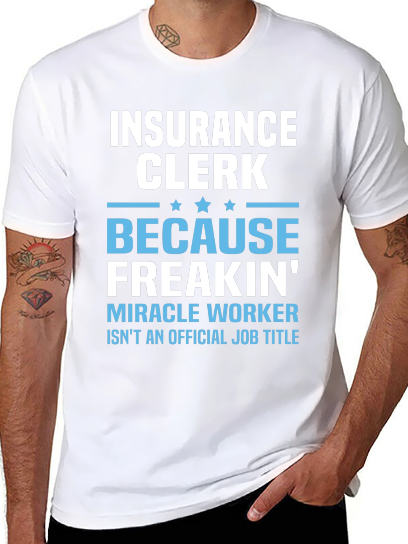 Insurance Clerk Miracle Worker Graphic Tee