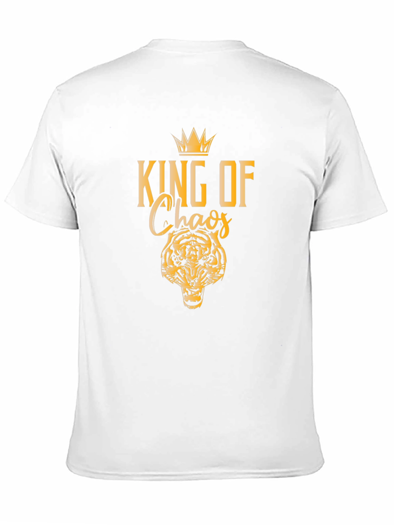 King of Chaos Graphic Tee - Black Cotton T-Shirt