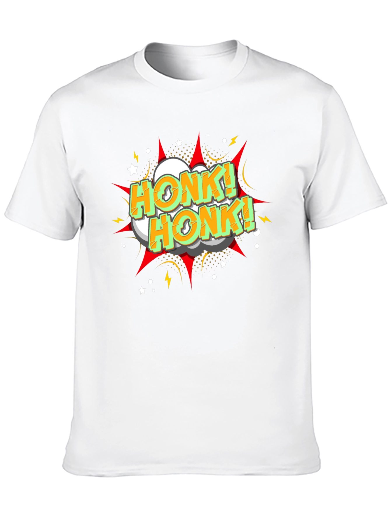 Honk! Honk! Graphic Print Black T-Shirt