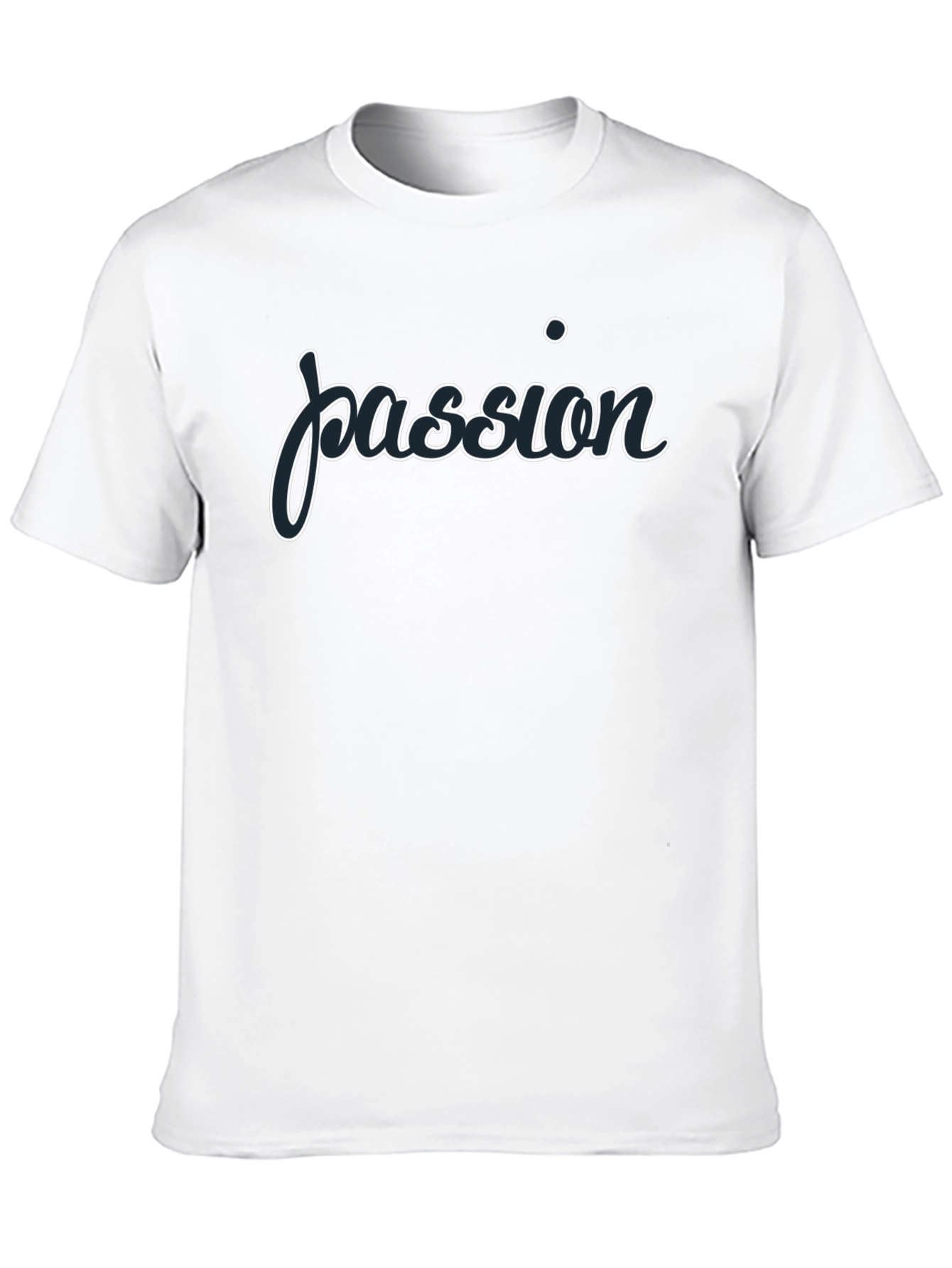 Passion Graphic T-Shirt - Stylish Crew Neck Tee