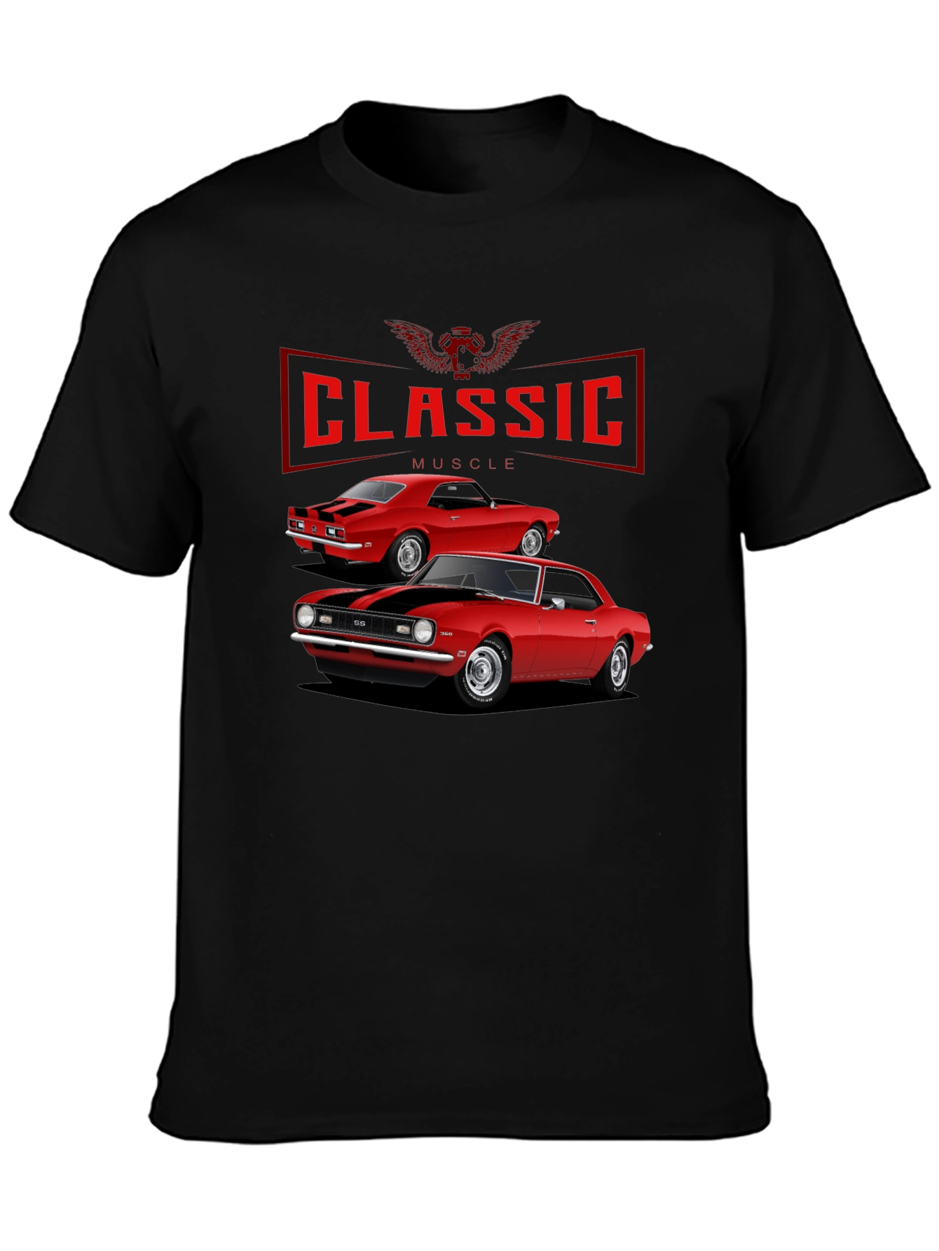 Classic Muscle Car Graphic T-Shirt