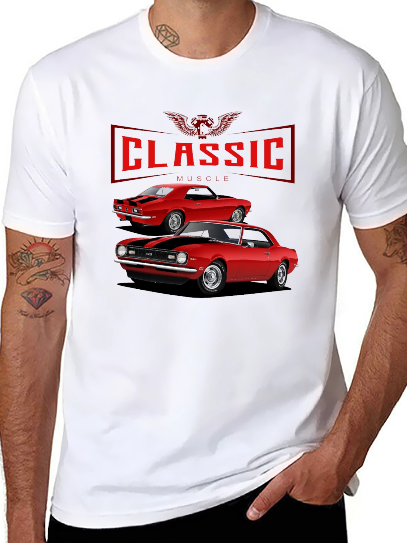 Classic Muscle Car Graphic T-Shirt