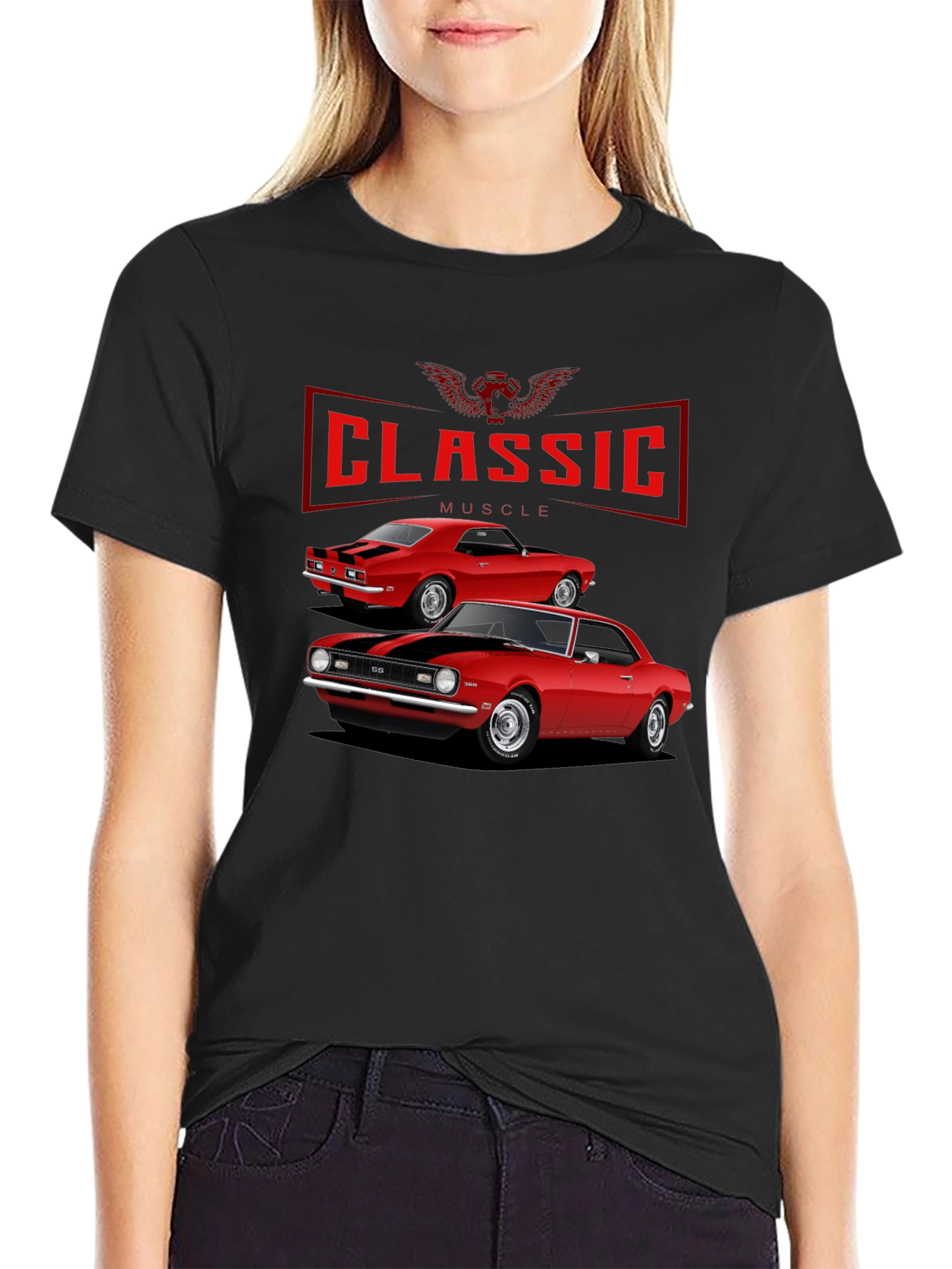 Classic Muscle Car Graphic T-Shirt