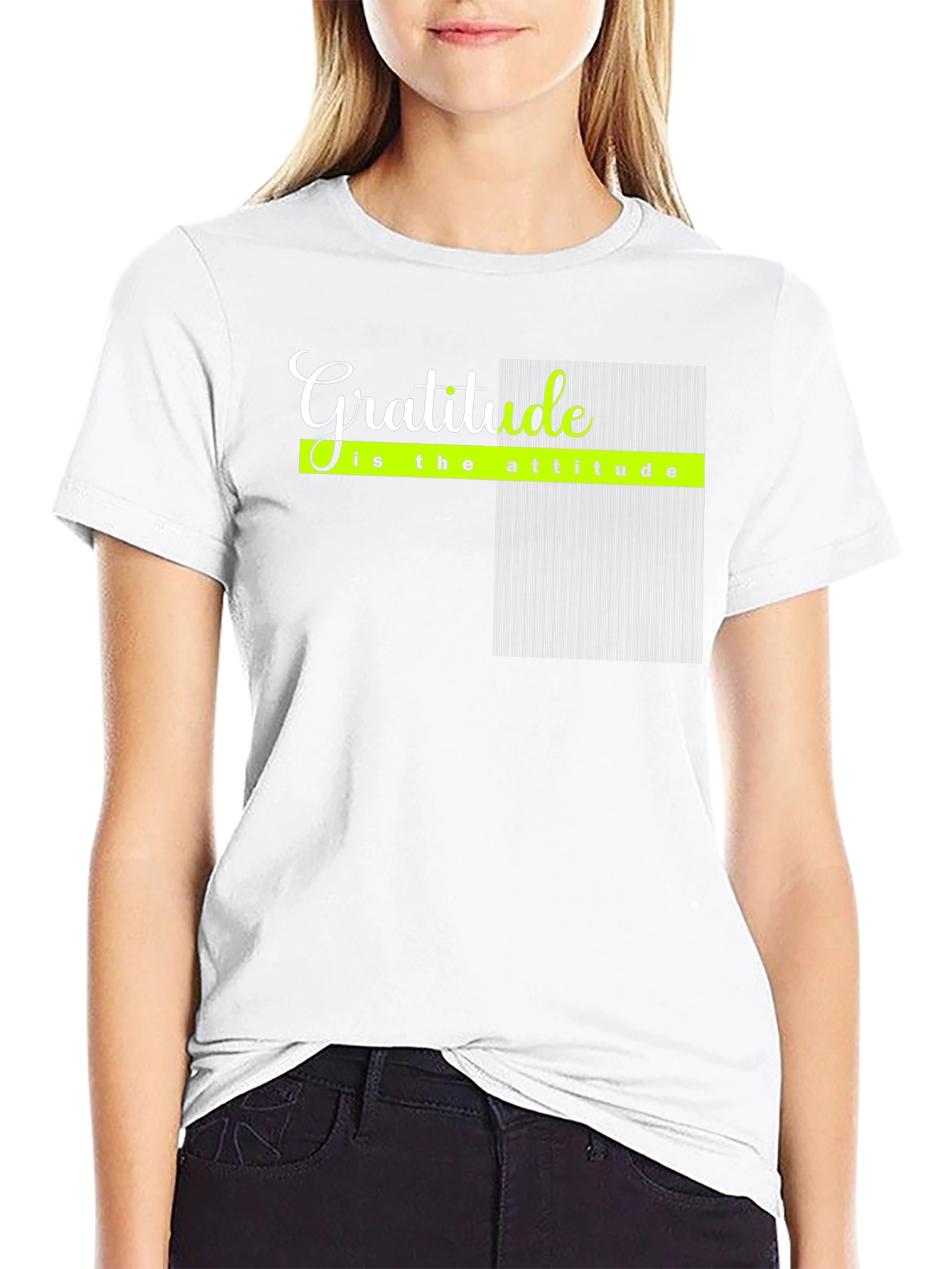 Gratitude Attitude Black T-Shirt