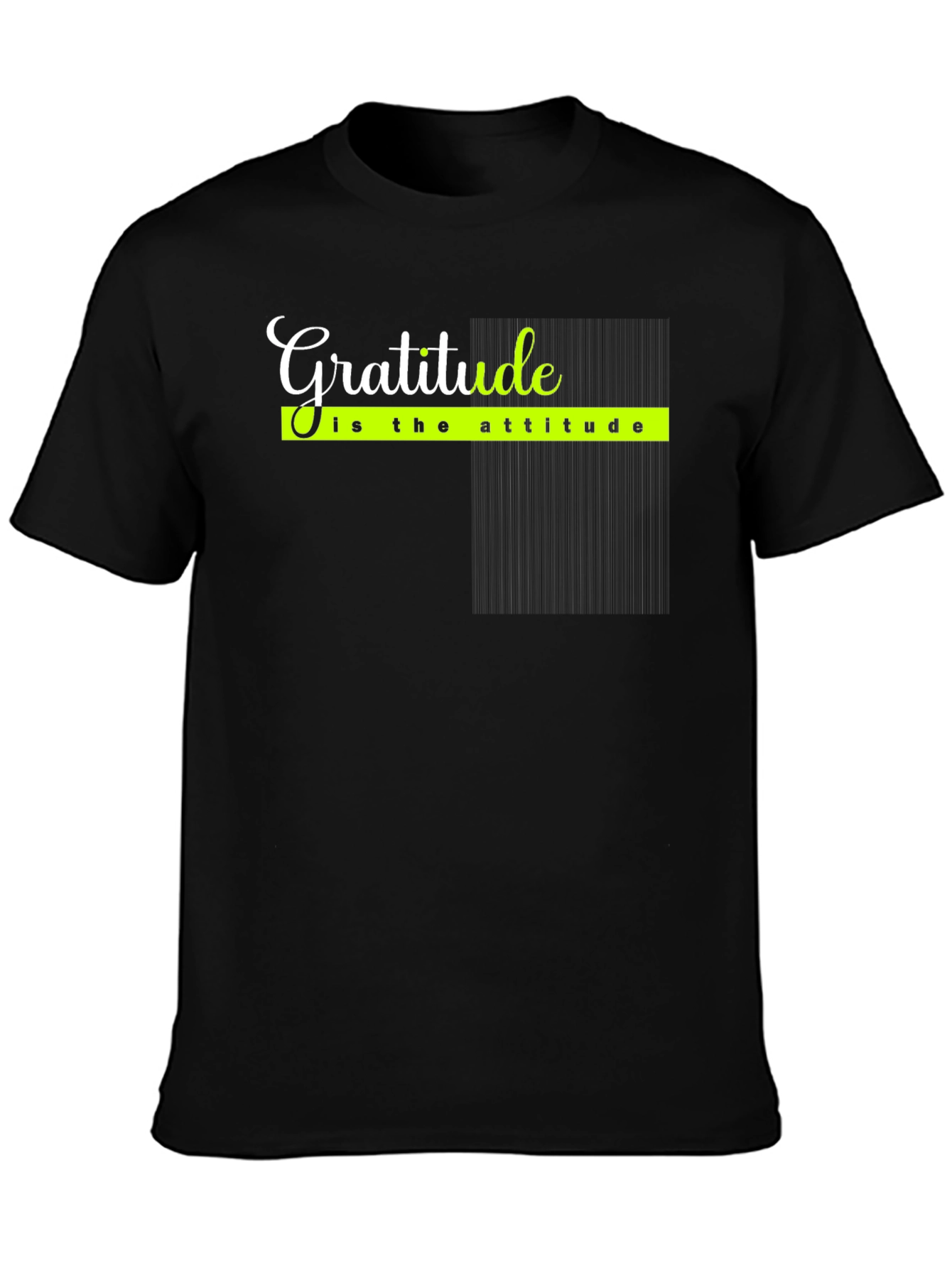 Gratitude Attitude Black T-Shirt