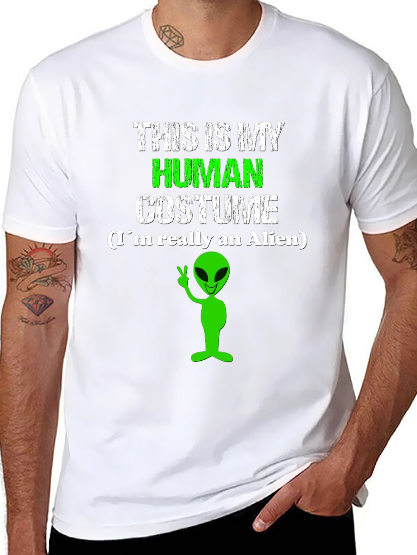 Human Costume Alien T-Shirt