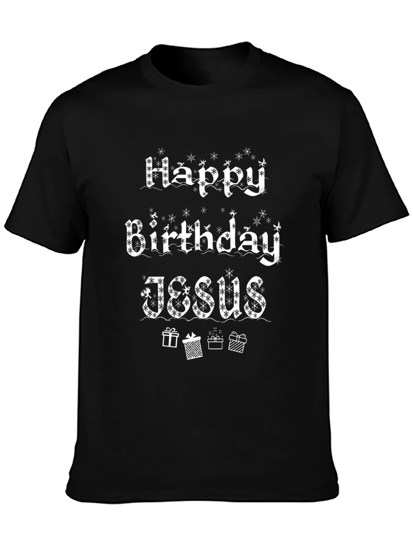 Happy Birthday Jesus Black T-Shirt