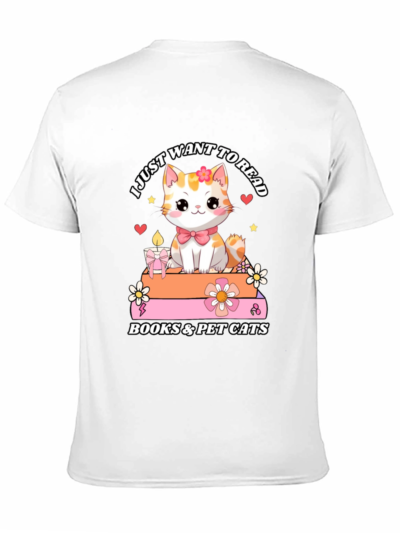 Cute Cat Books & Pet Cats T-Shirt