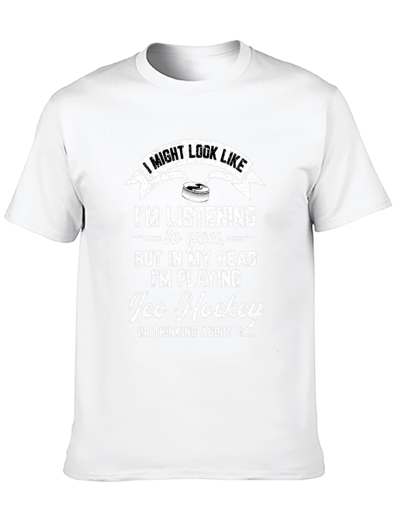 Ice Hockey Player T-Shirt - Funny Novelty Tee