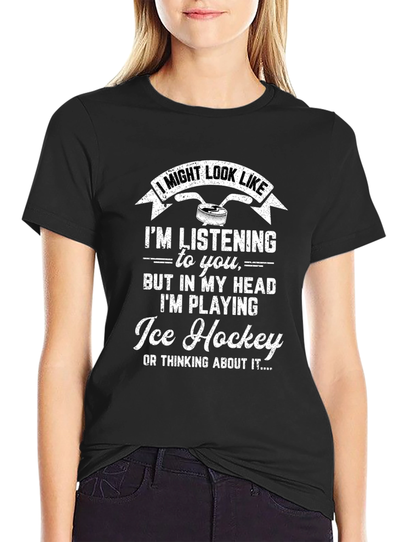 Ice Hockey Player T-Shirt - Funny Novelty Tee