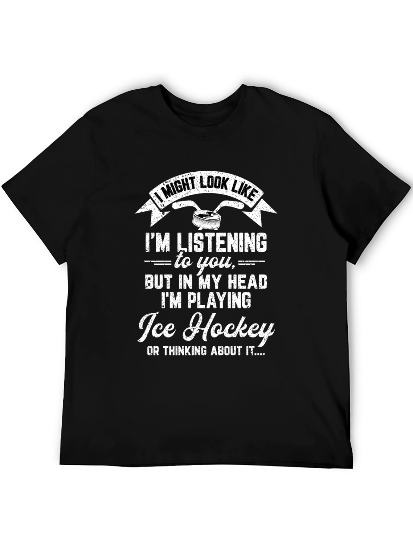 Ice Hockey Player T-Shirt - Funny Novelty Tee
