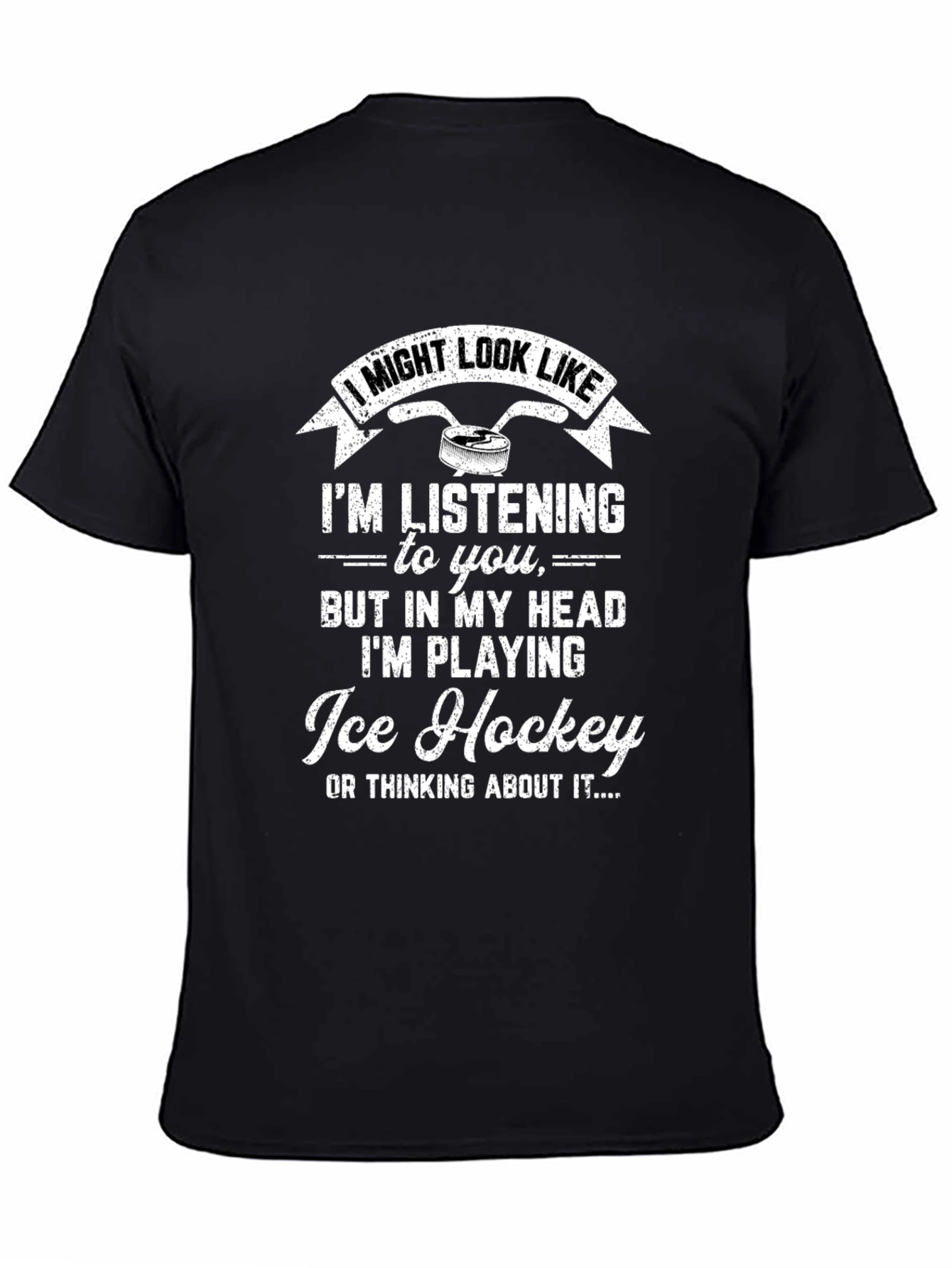 Ice Hockey Player T-Shirt - Funny Novelty Tee