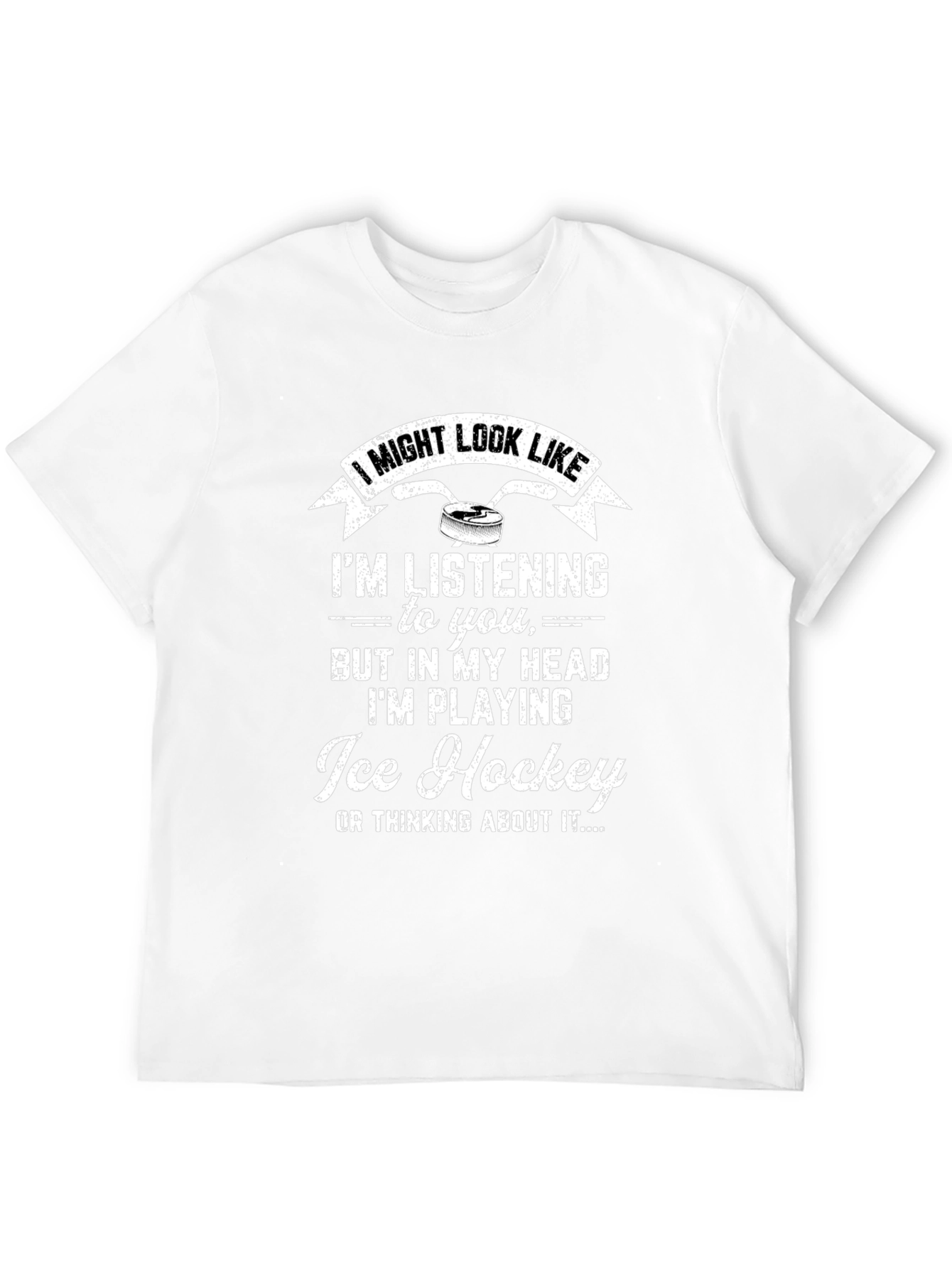 Ice Hockey Player T-Shirt - Funny Novelty Tee