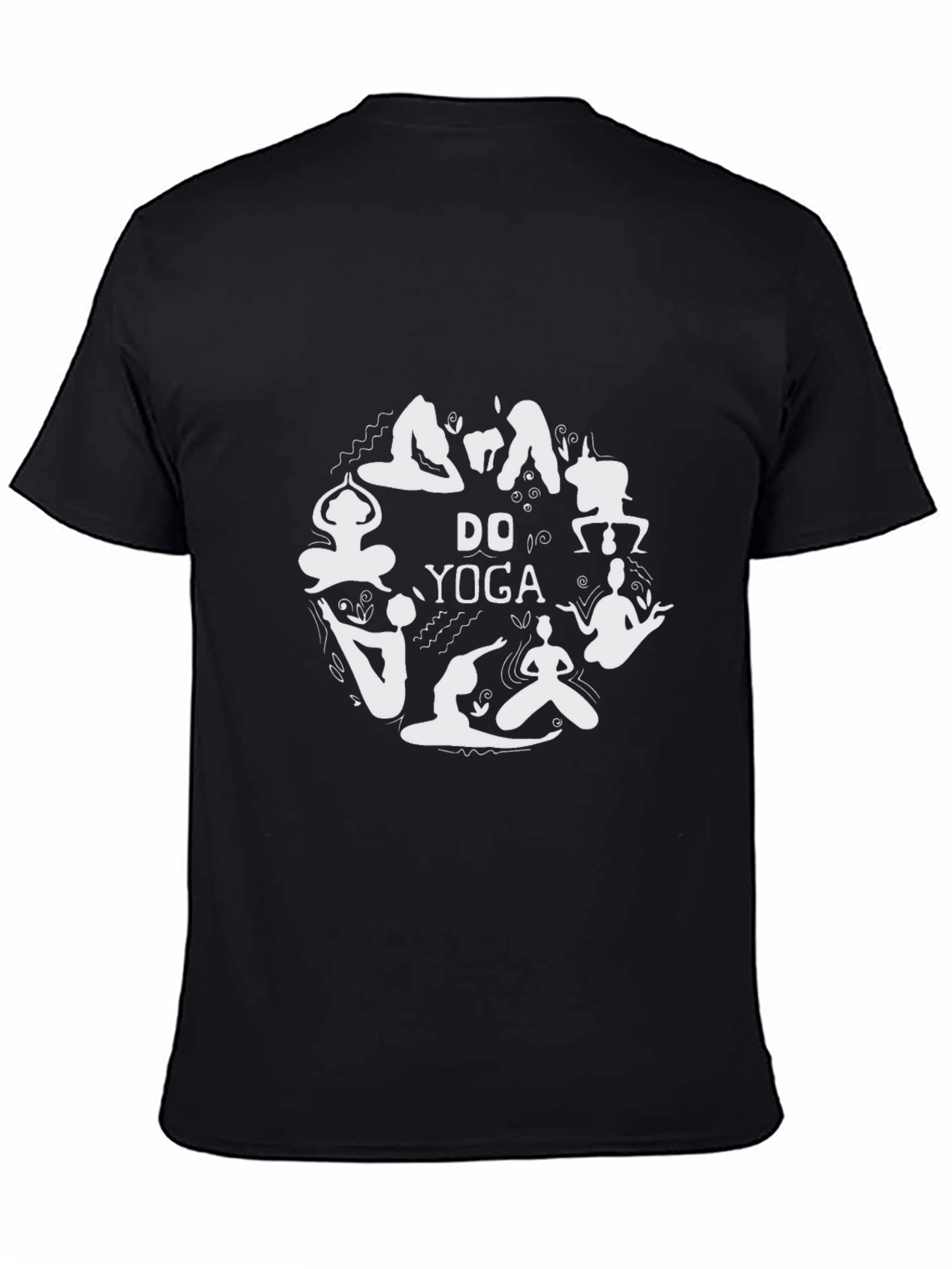 Do Yoga Black Graphic Tee - Mens Crew Neck