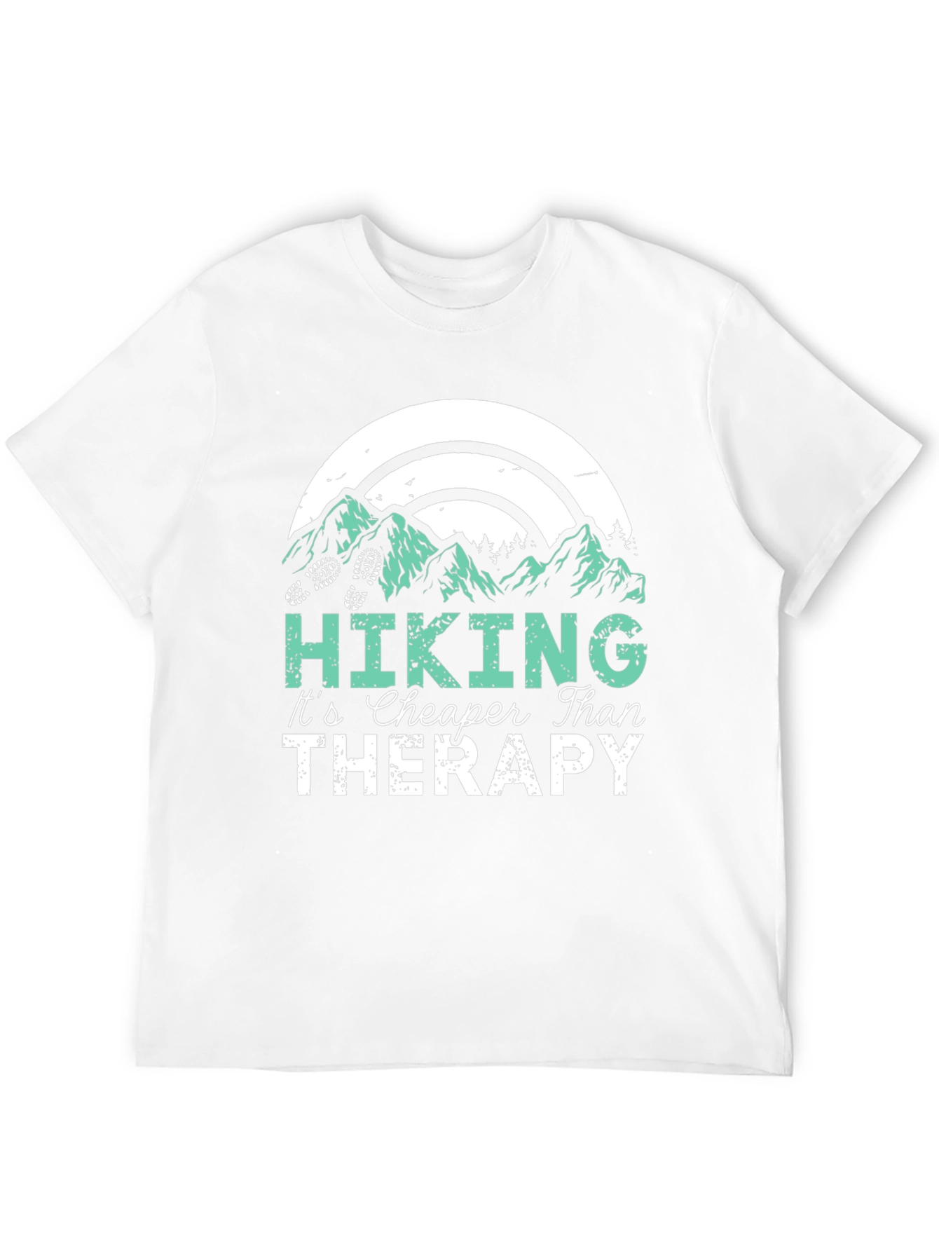 Hiking Cheaper Than Therapy Graphic T-Shirt