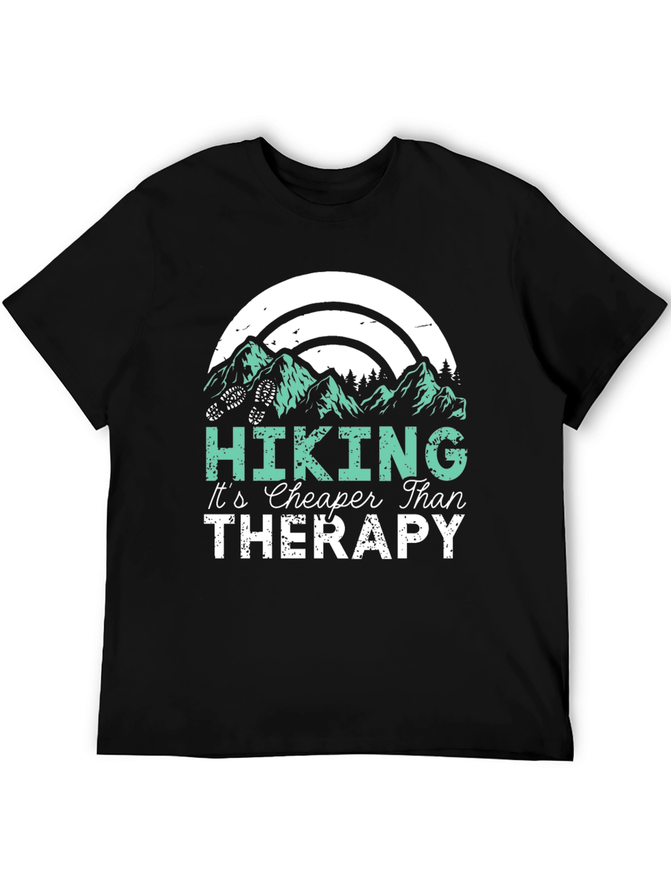 Hiking Cheaper Than Therapy Graphic T-Shirt