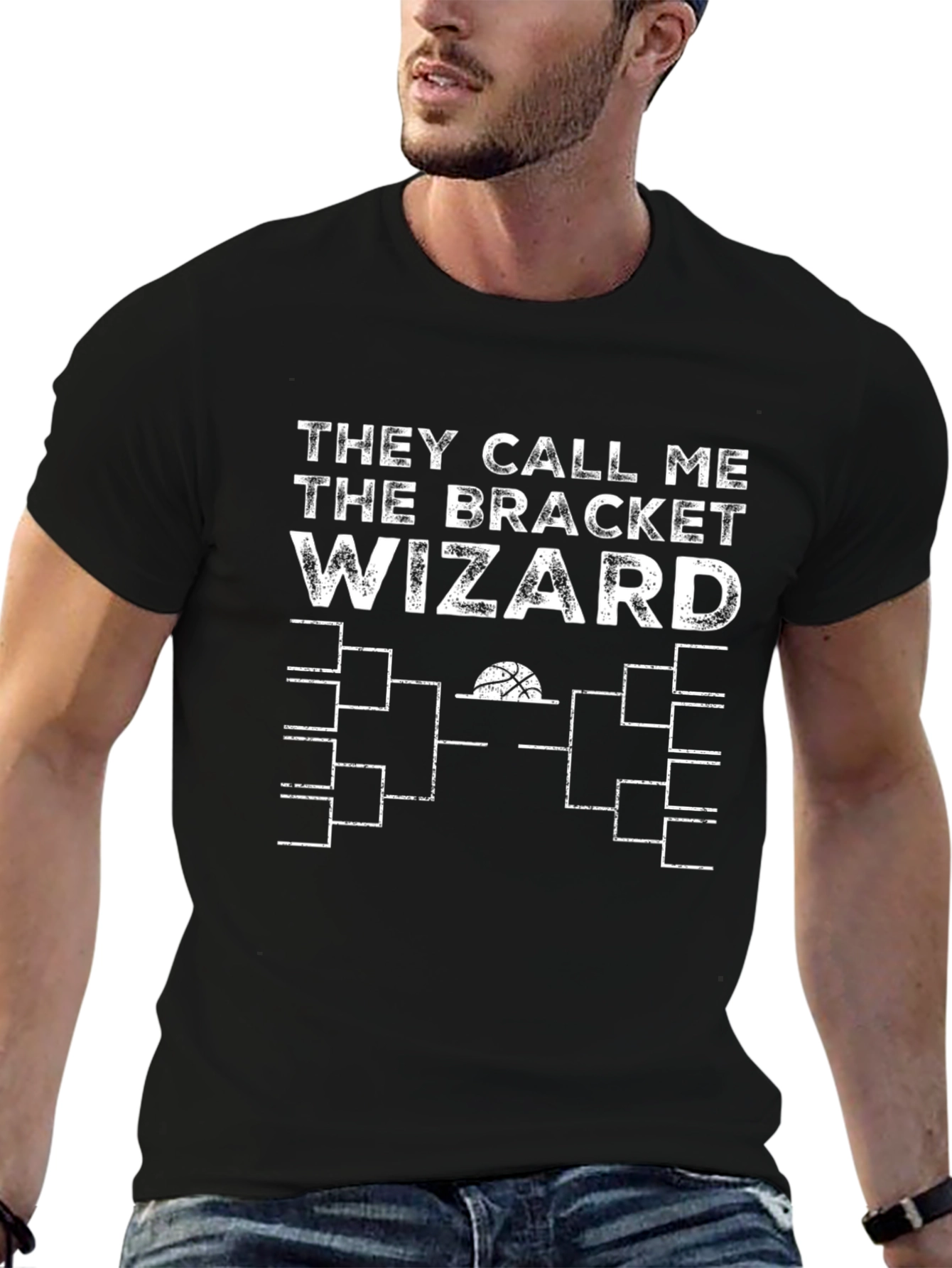 Bracket Wizard Basketball Fan T-Shirt