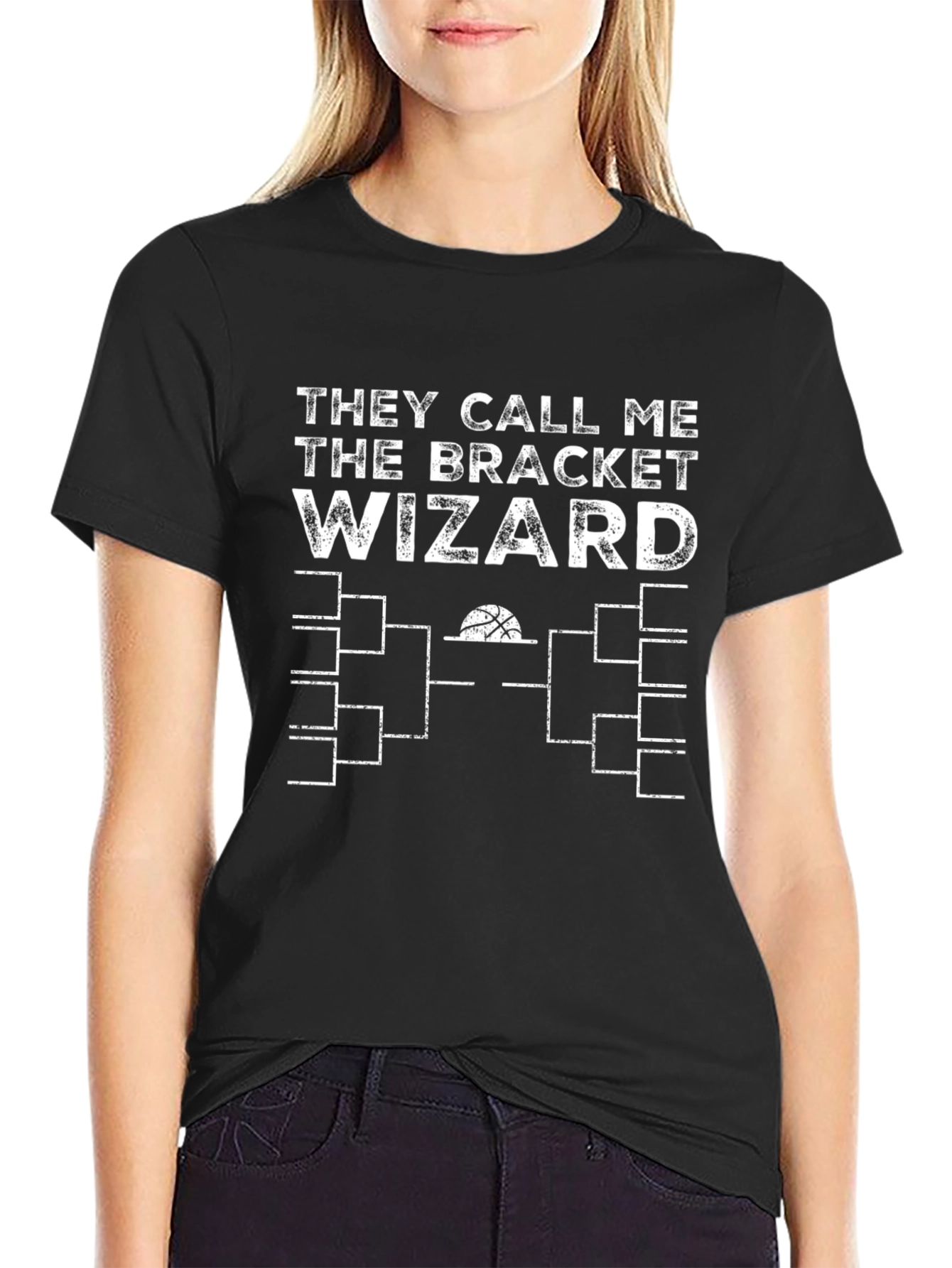 Bracket Wizard Basketball Fan T-Shirt