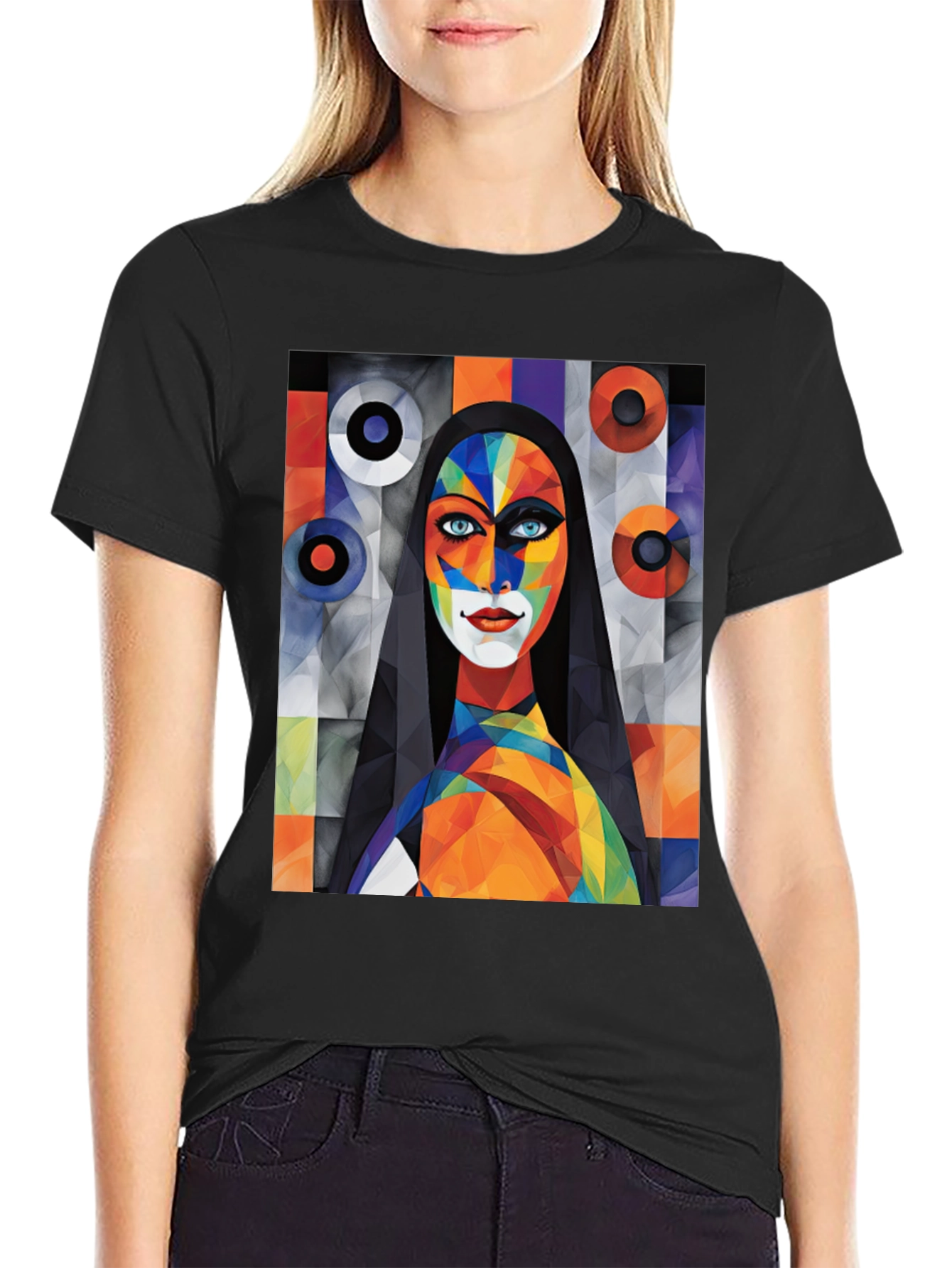 Abstract Art Graphic Tee - Modern Style