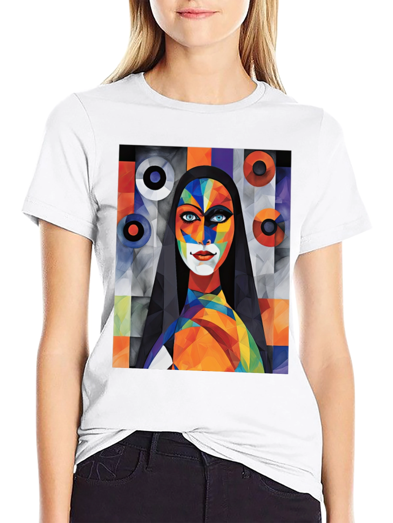Abstract Art Graphic Tee - Modern Style