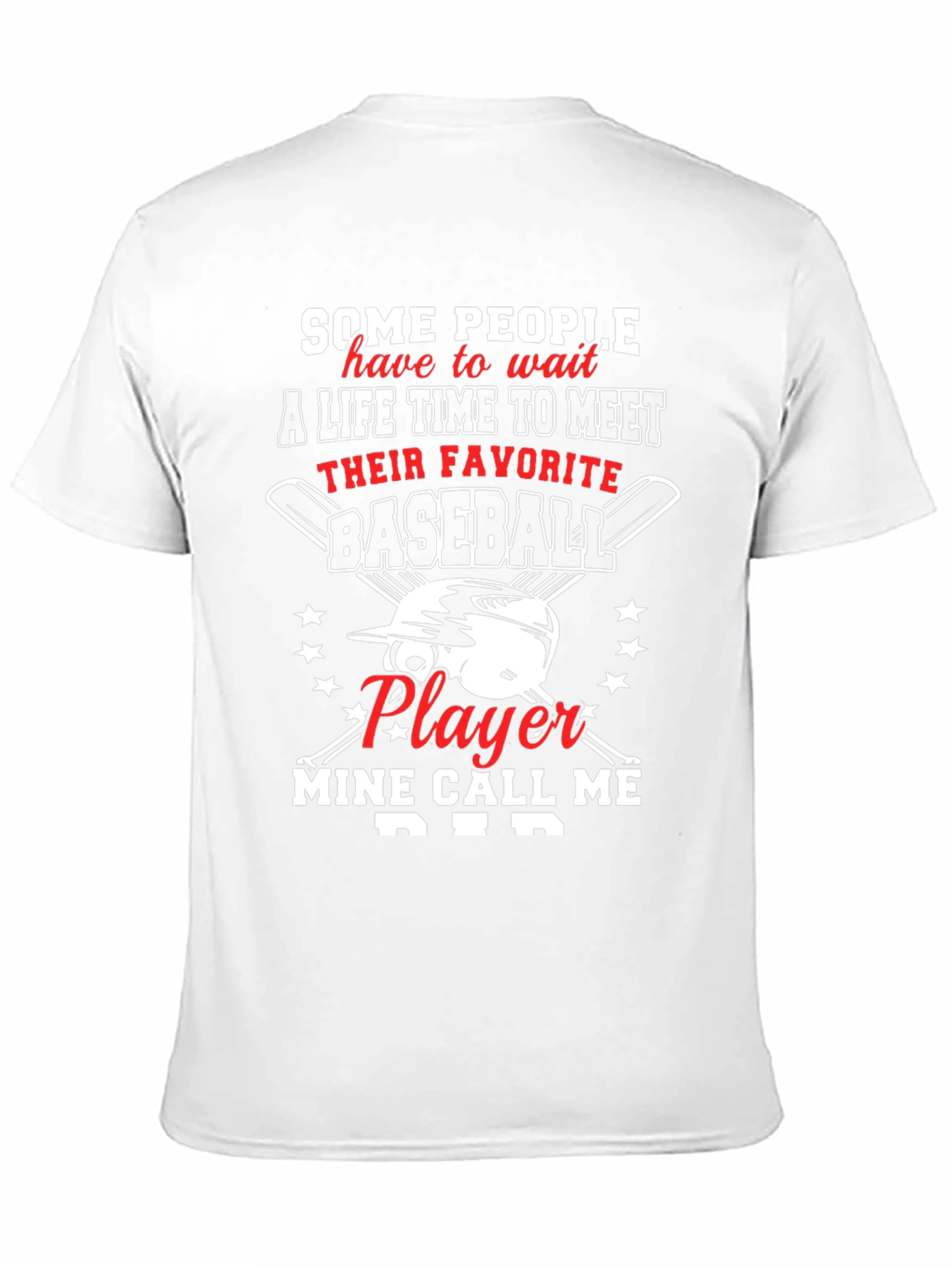 Baseball Dad T-Shirt - Favorite Player Gift