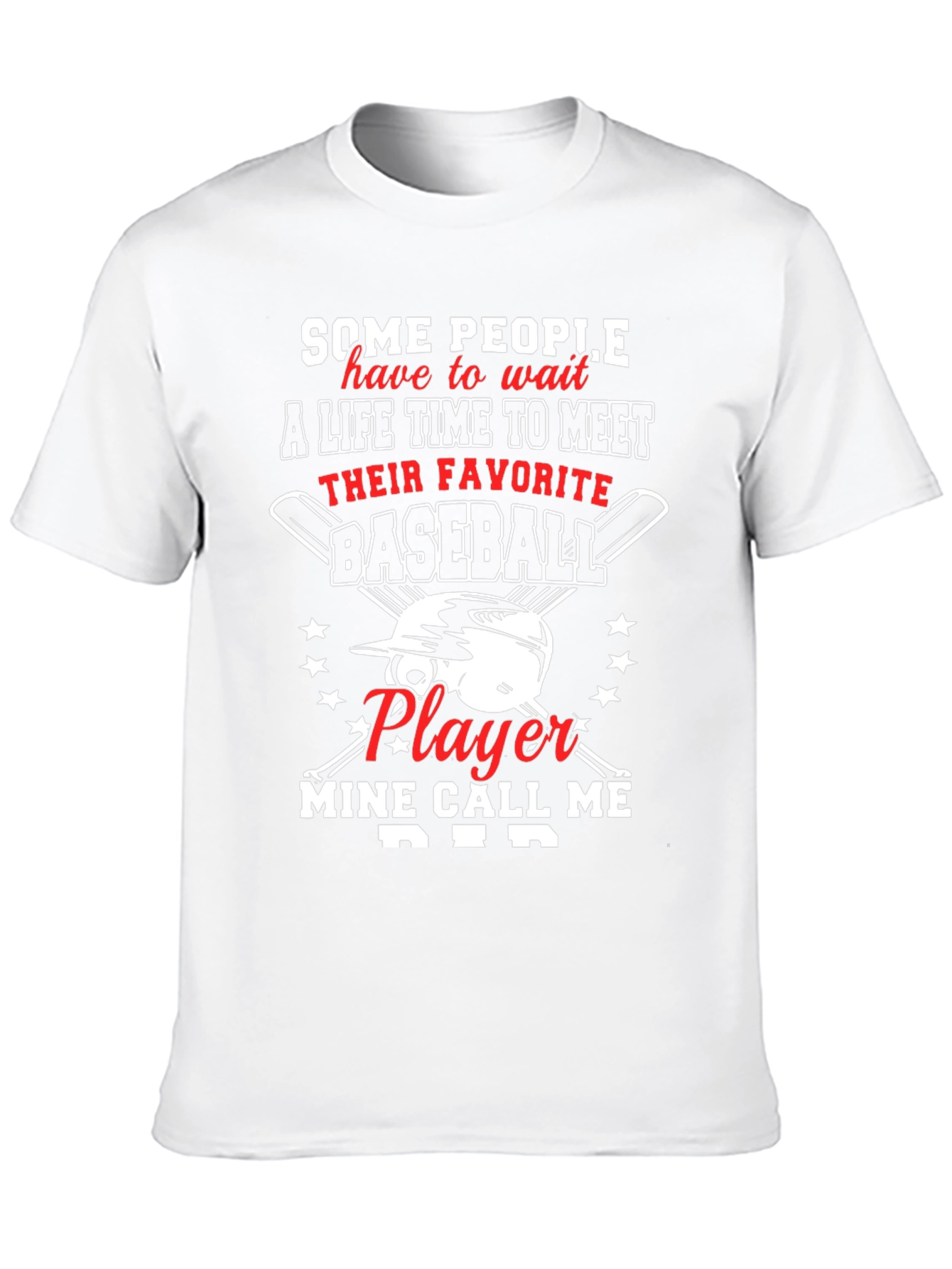Baseball Dad T-Shirt - Favorite Player Gift