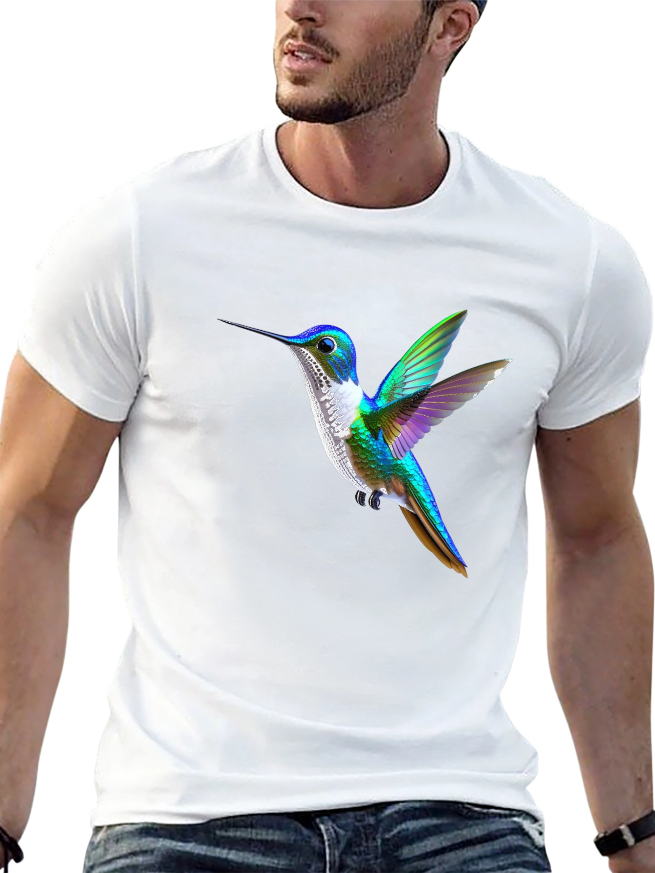 Hummingbird Graphic Tee - Black
