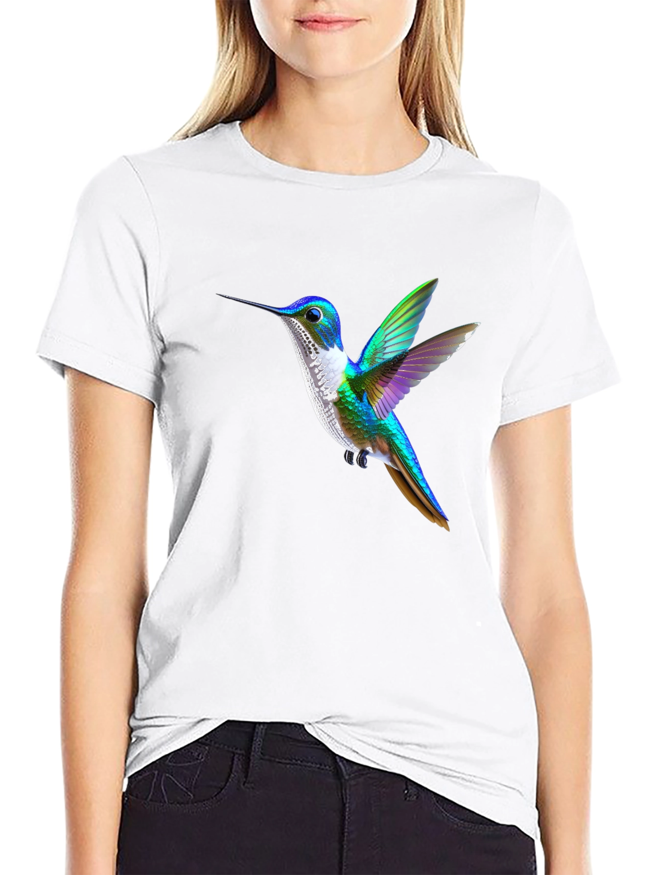 Hummingbird Graphic Tee - Black