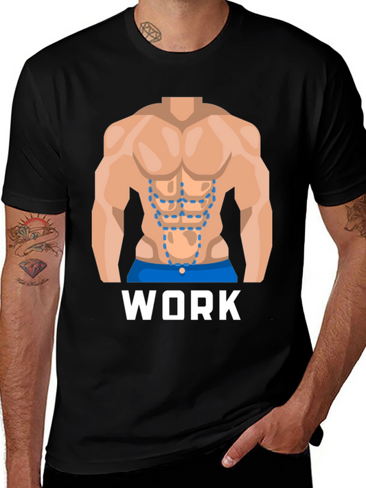 Workout Abs T-Shirt - Funny Gym Humor Tee