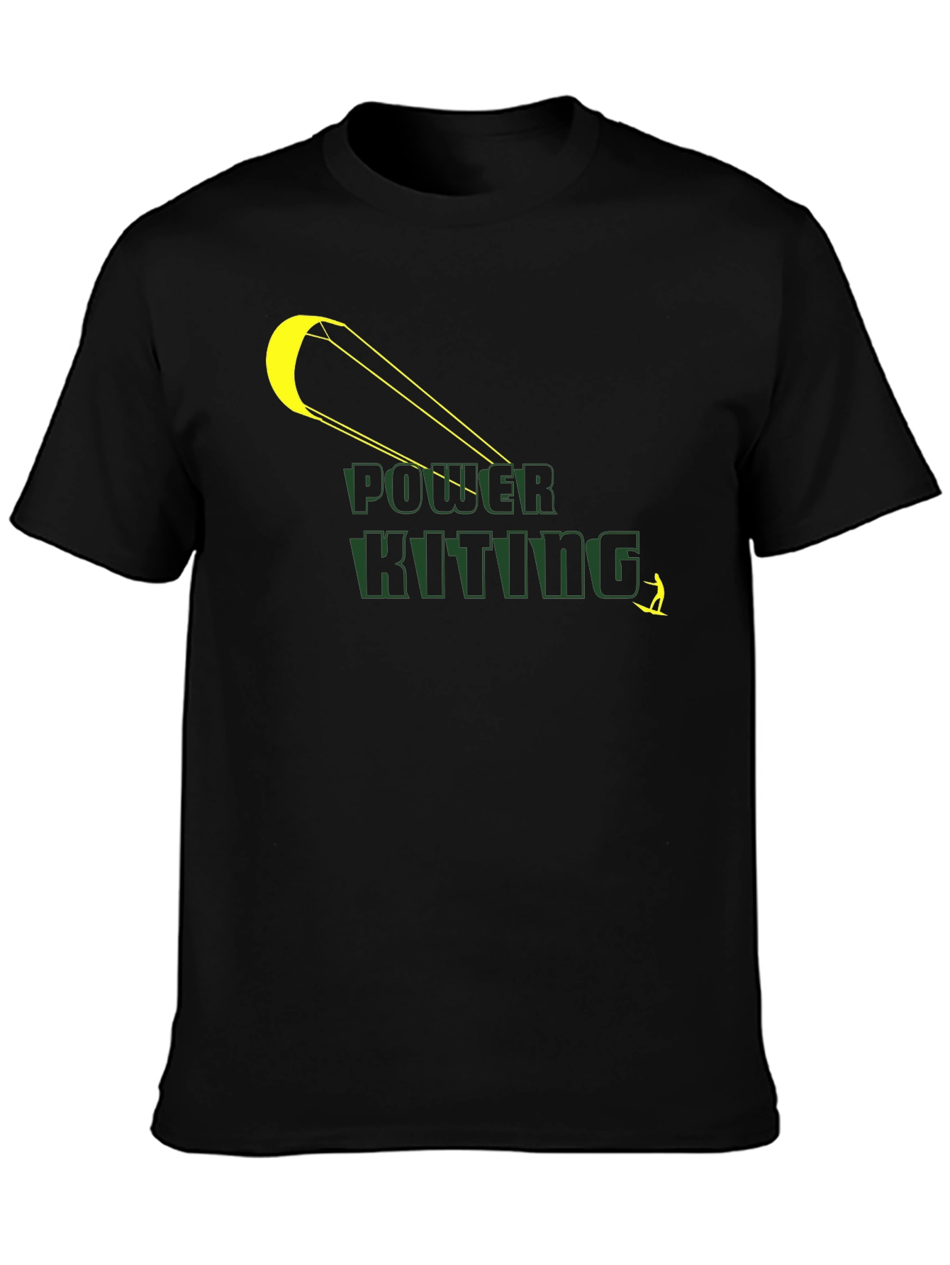 Power Kiting Graphic Tee - Black T-Shirt