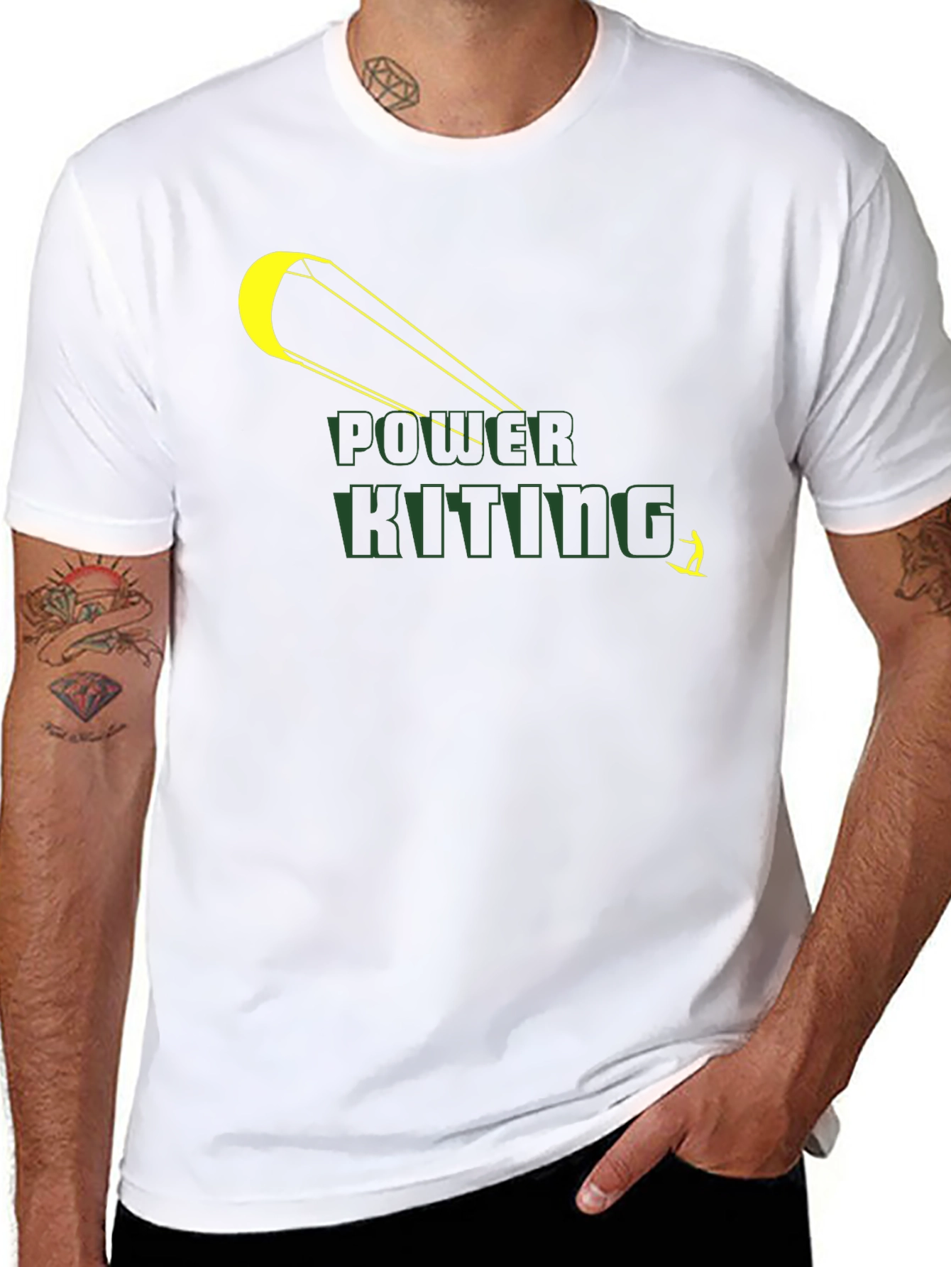 Power Kiting Graphic Tee - Black T-Shirt