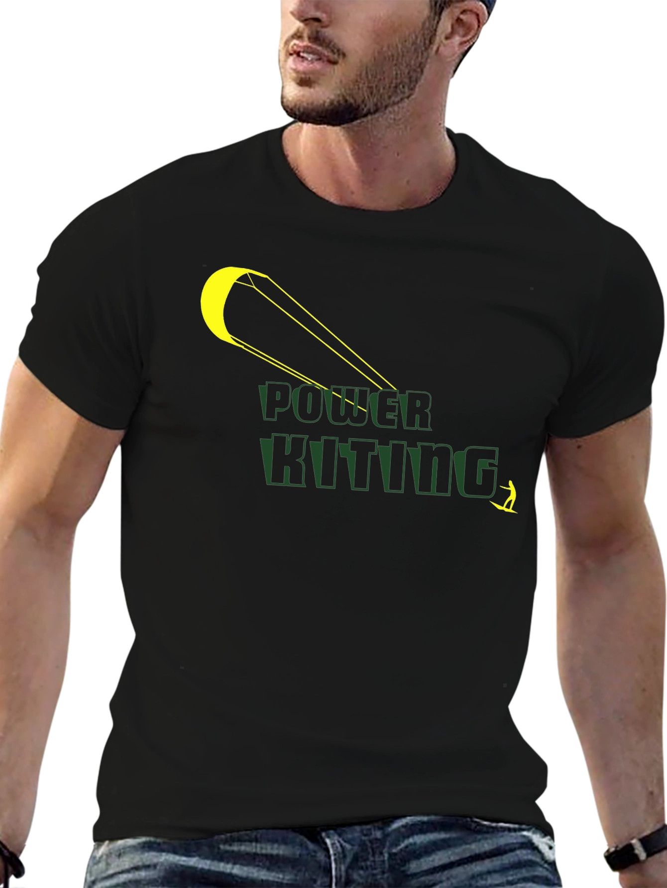 Power Kiting Graphic Tee - Black T-Shirt