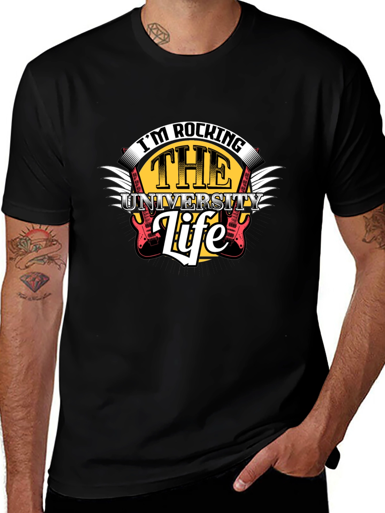 Rocking the University Life Graphic Tee