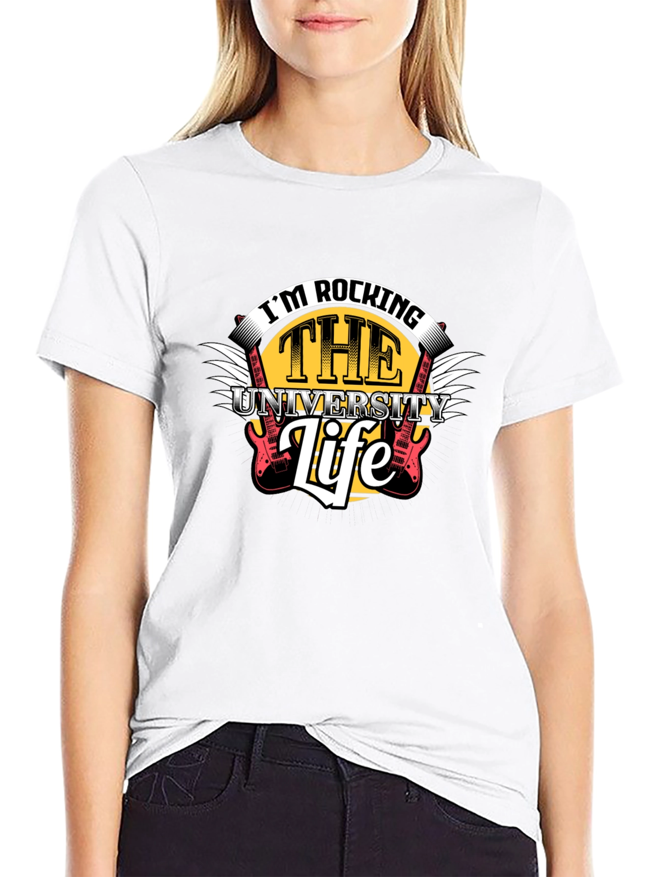 Rocking the University Life Graphic Tee