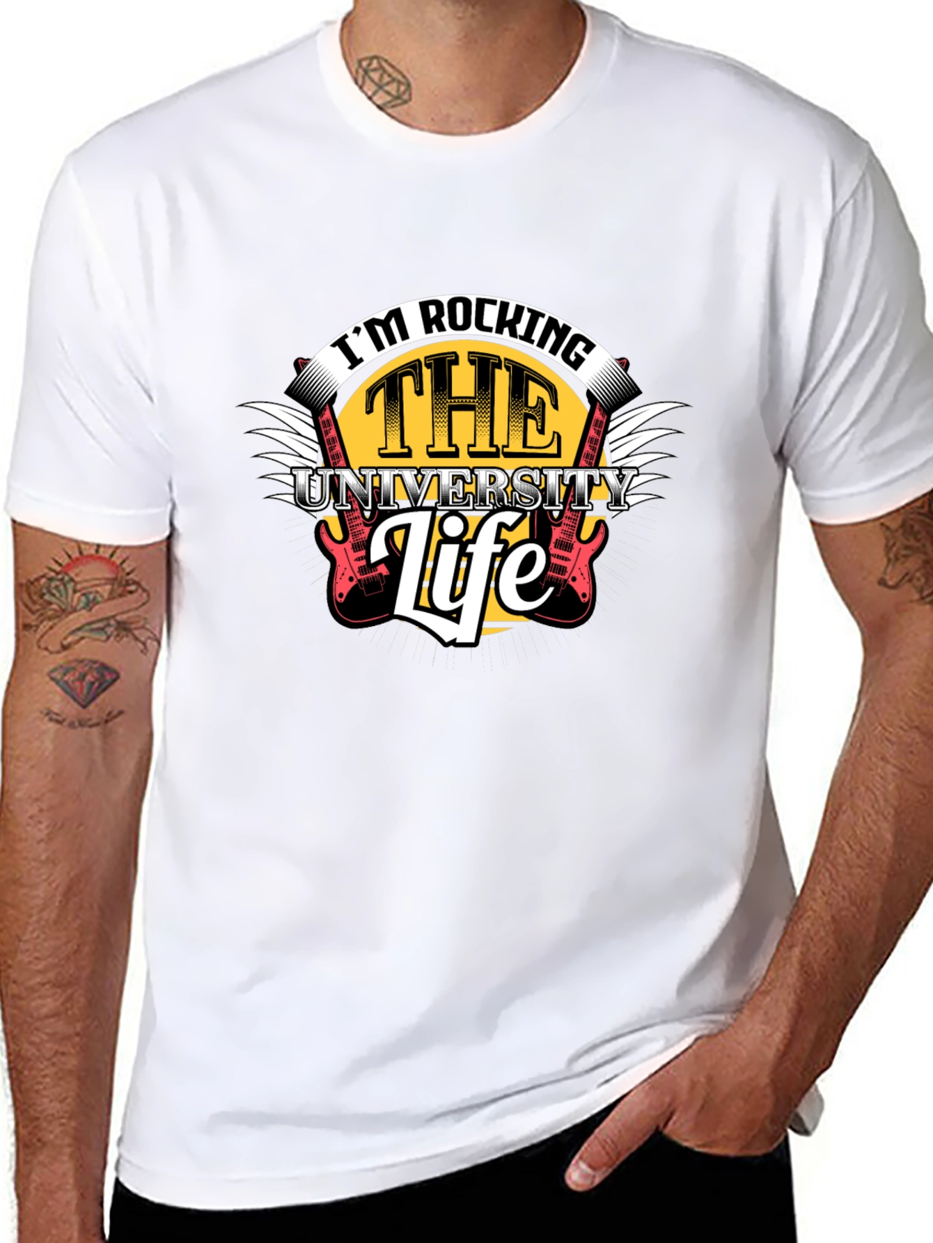 Rocking the University Life Graphic Tee