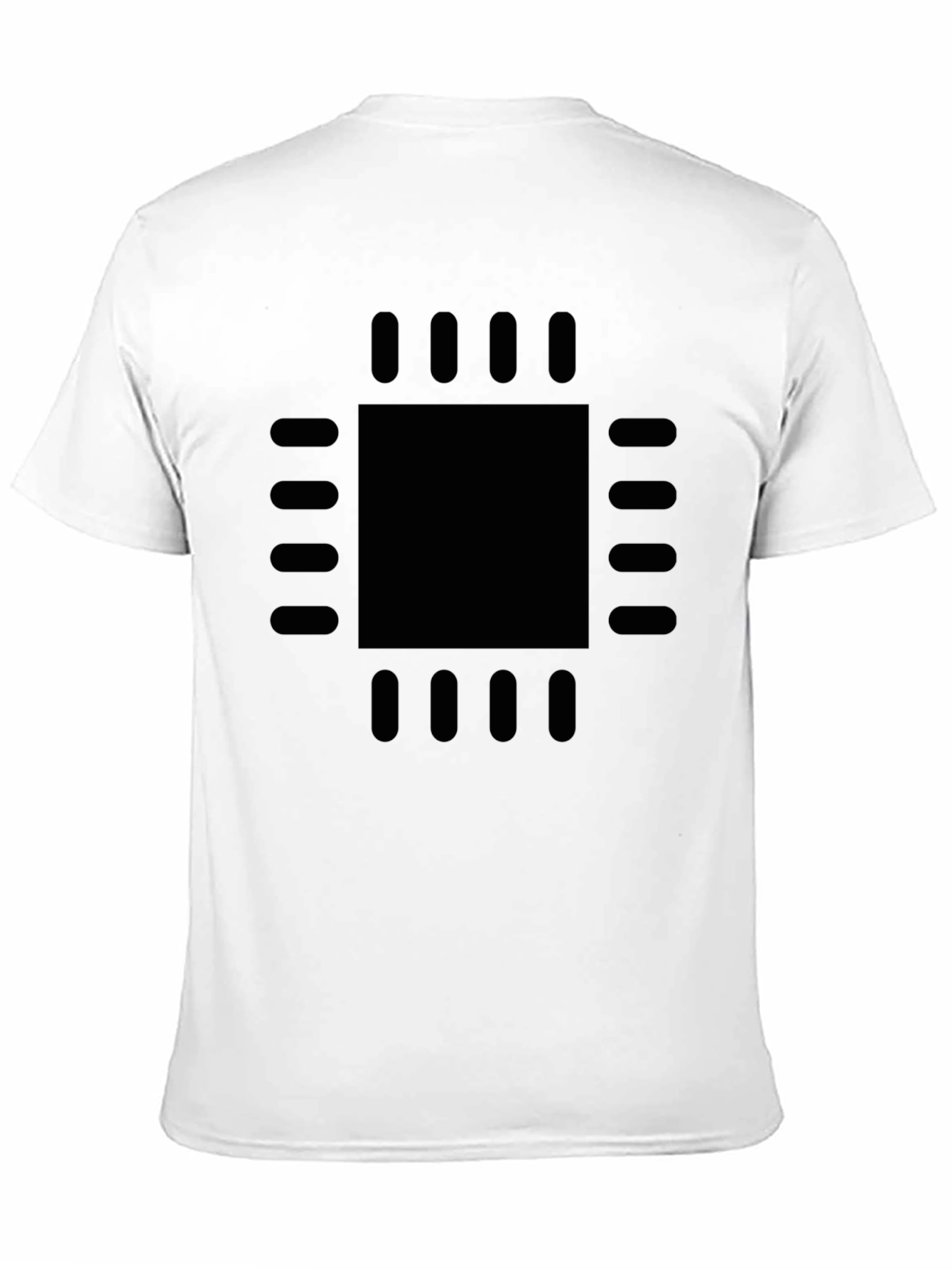Geek Chic: Black CPU Processor Graphic Tee