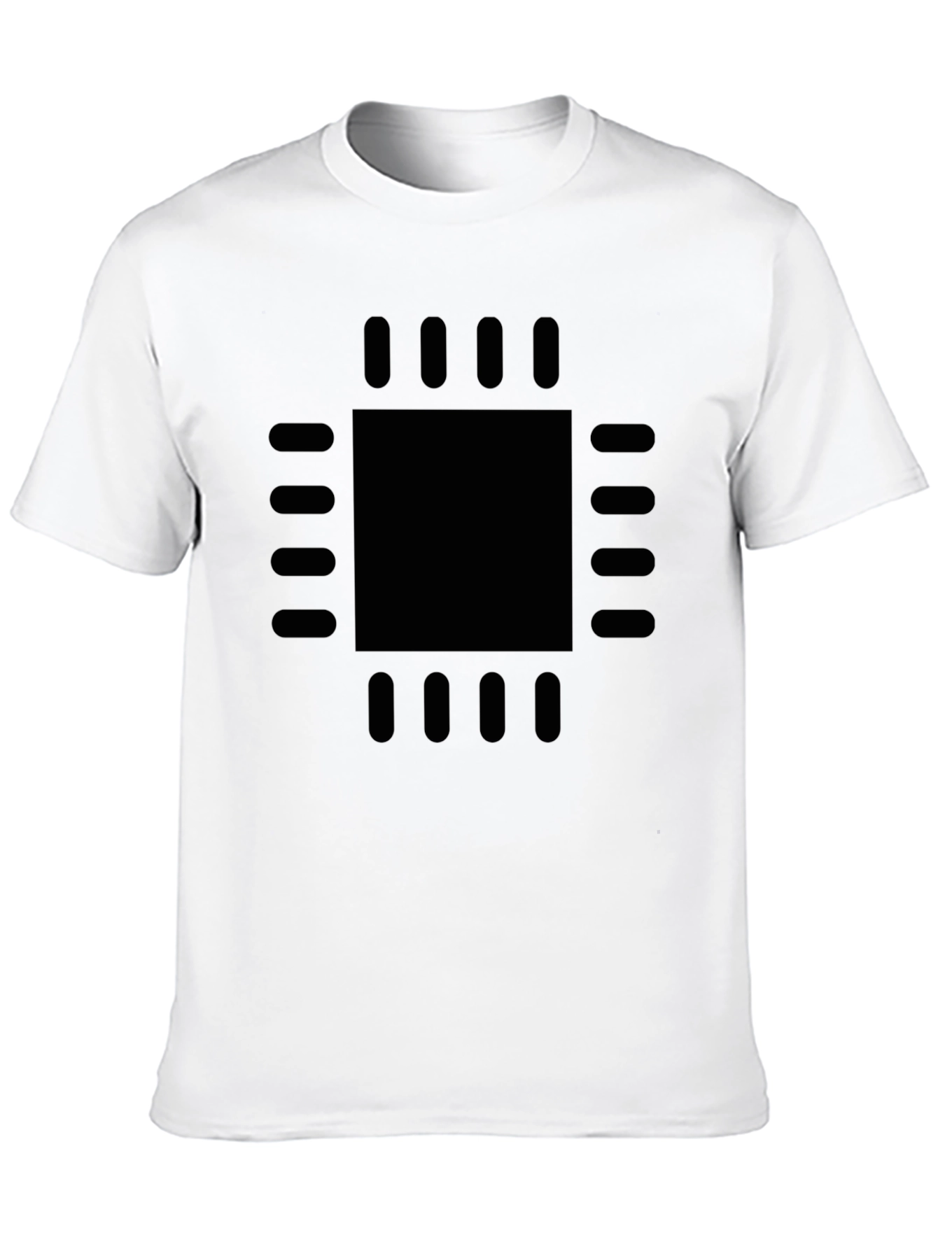 Geek Chic: Black CPU Processor Graphic Tee