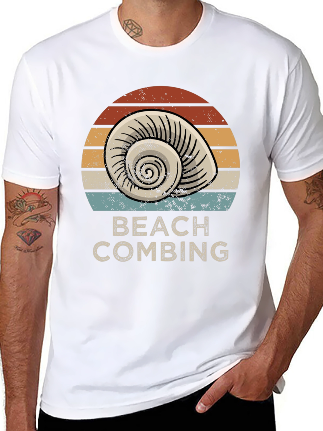 Beach Combing Graphic T-Shirt - Coastal Style