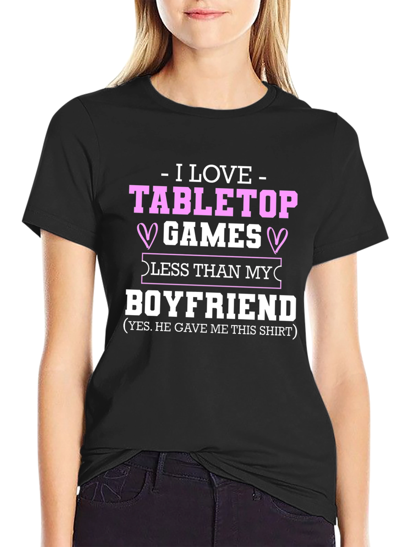 I Love Tabletop Games Boyfriend T-Shirt
