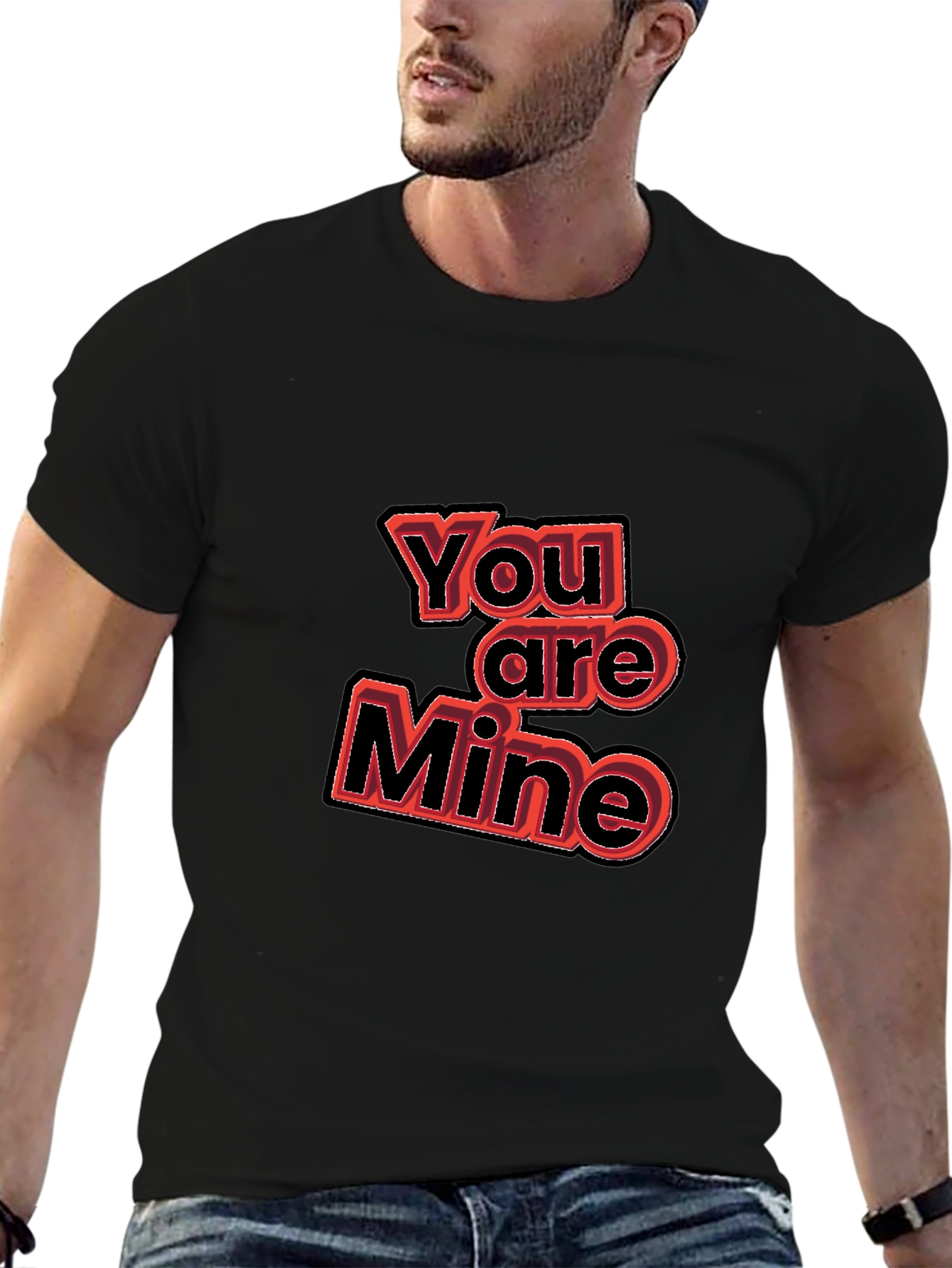 You Are Mine Graphic Tee - Black
